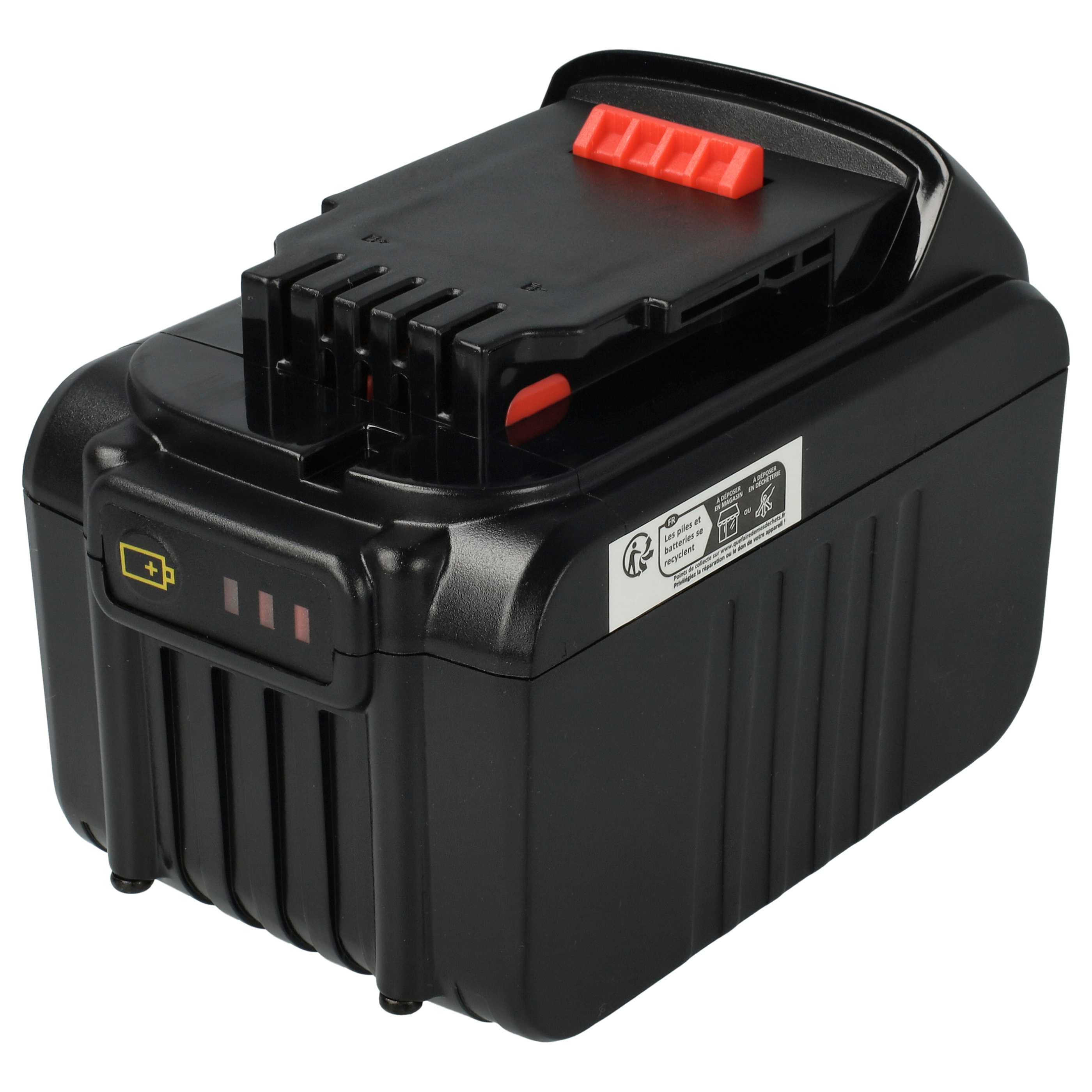 Electric Power Tool Battery Replaces Dewalt DCB182, DCB180, DCB181-XJ, DCB181 - 6000 mAh, 18 V, Li-Ion