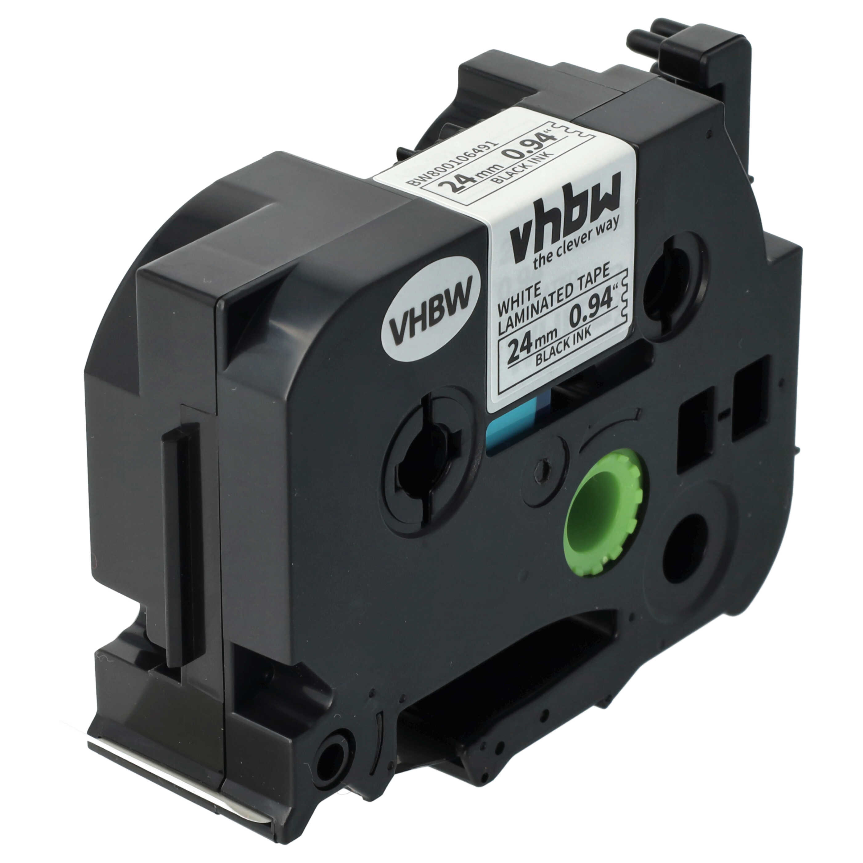 3x Label Tape replaces Brother TZ-251, TZE-251 - 24 mm Black to White