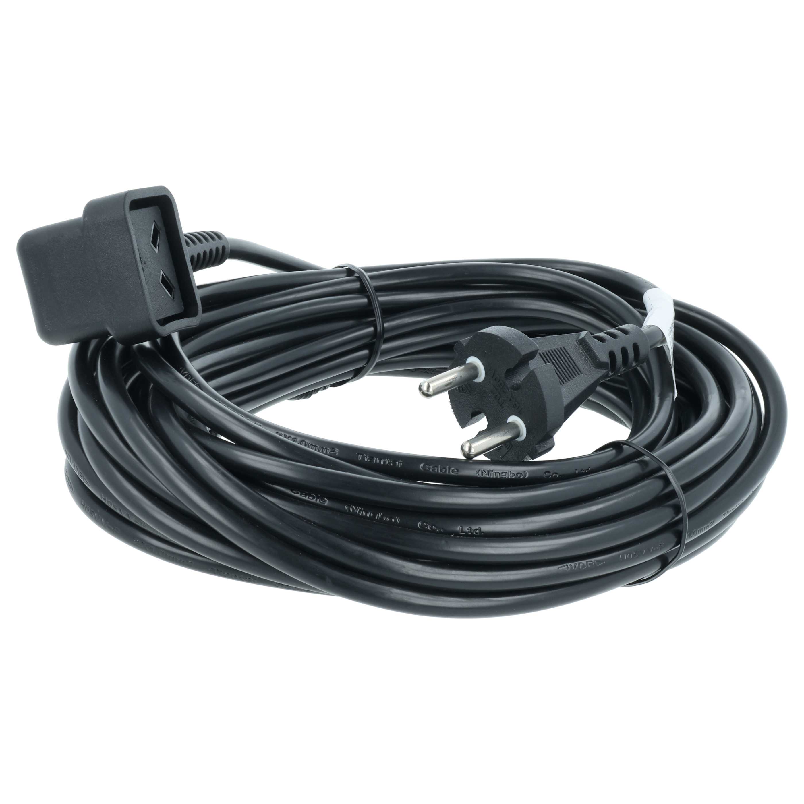 5x Power Cable suitable for Numatic NVP180-21 Vacuum Cleaner etc. - 10 m Cable
