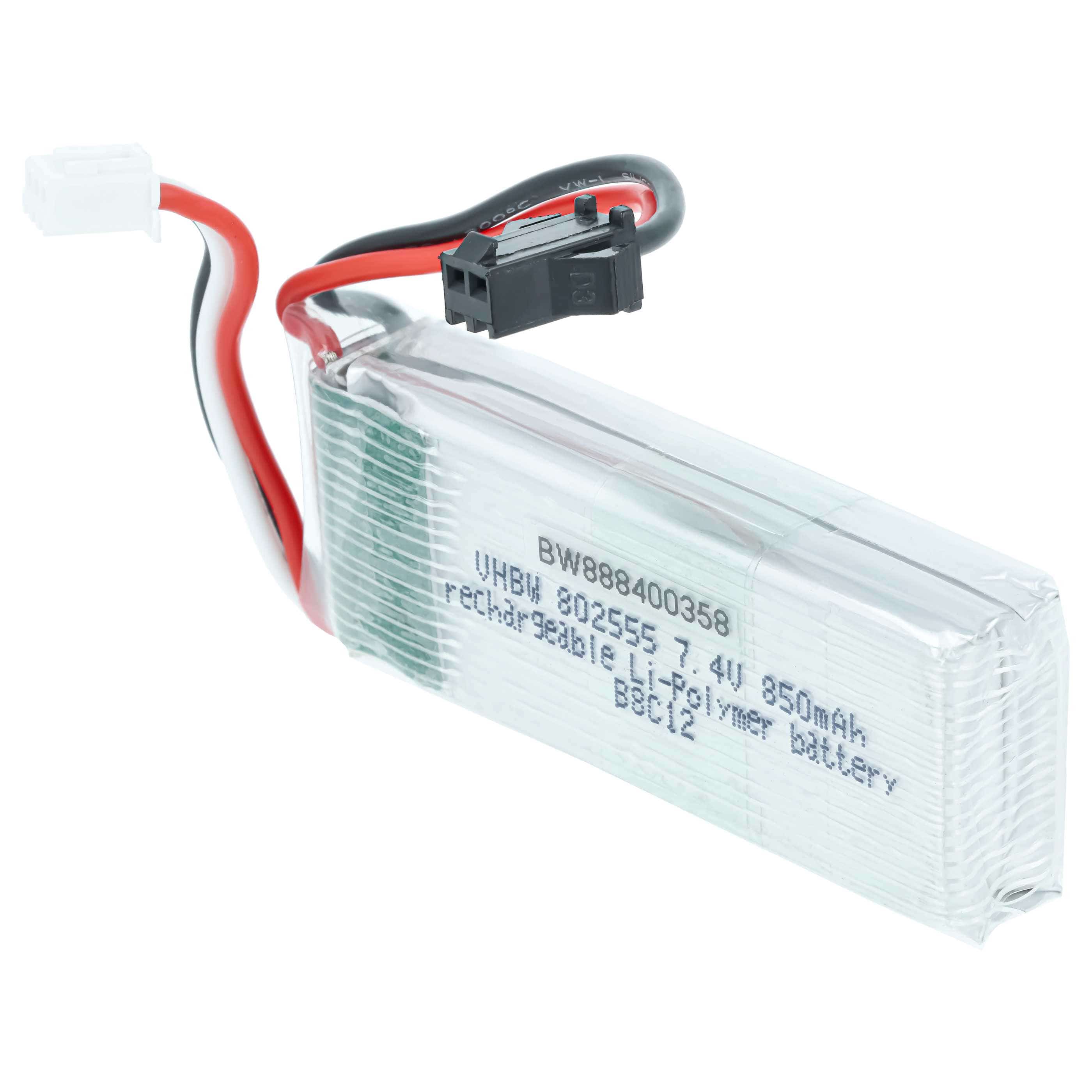 Batterie modèle radio-télécommandé - 850mAh 7,4V Li-polymère, SM-2P