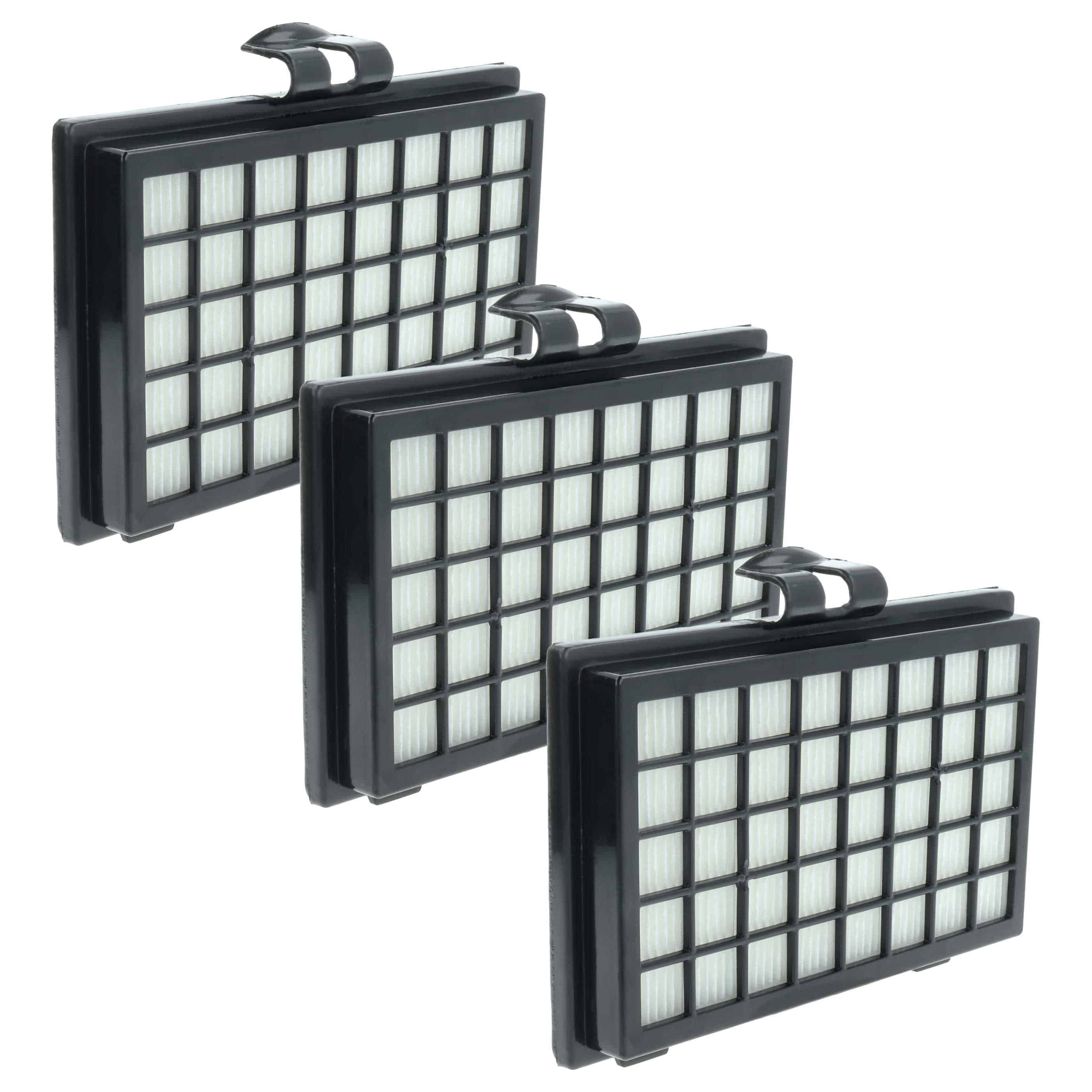 3x Filter replaces Fakir 2799860 for Fakir Vacuum Cleaner, filter class H11