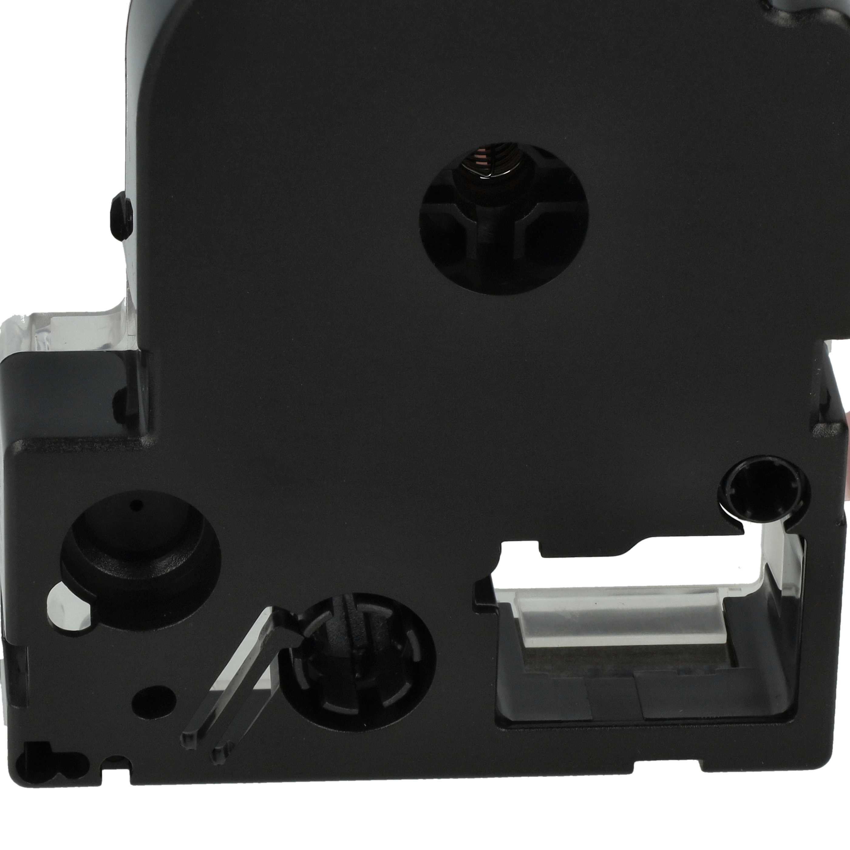 Label Tape replaces Epson LC-4YRN - 12 mm Black to Red