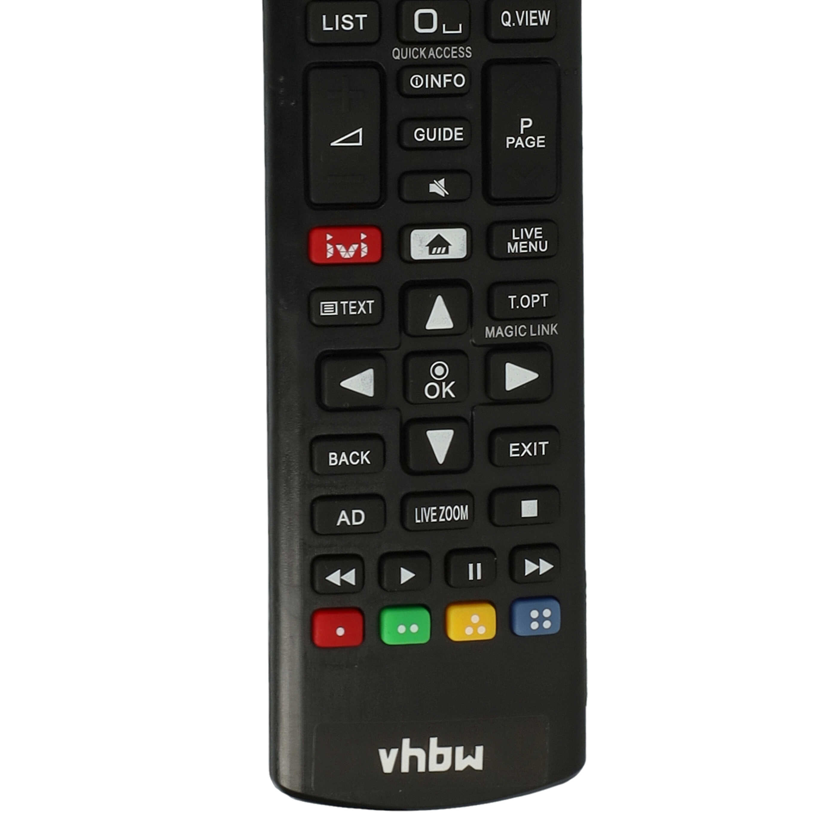 Remote Control replaces LG AKB75095312 for LG TV
