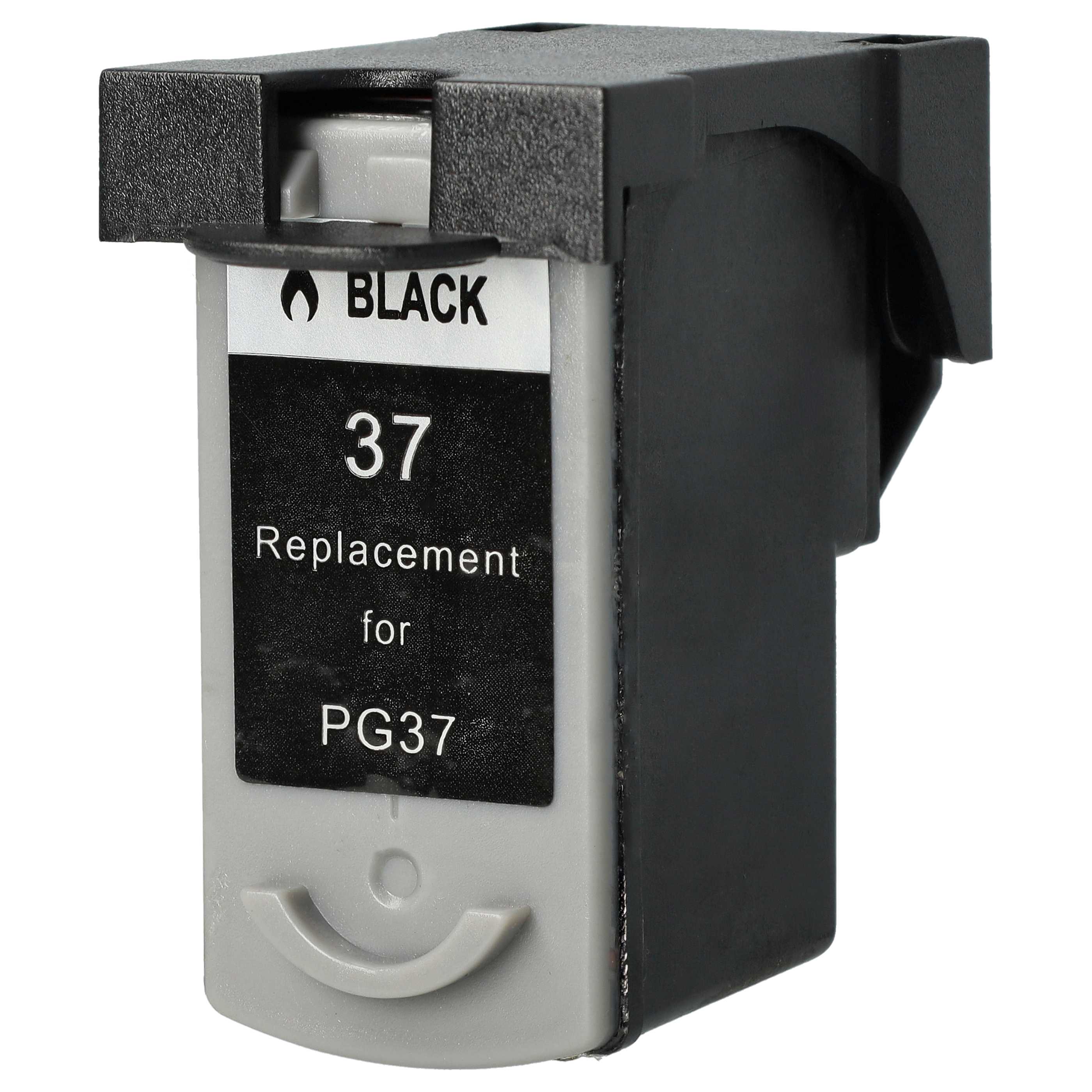 Tintenpatrone als Ersatz für Canon PG-37 für Canon Drucker - Schwarz Wiederaufgefüllt 12ml