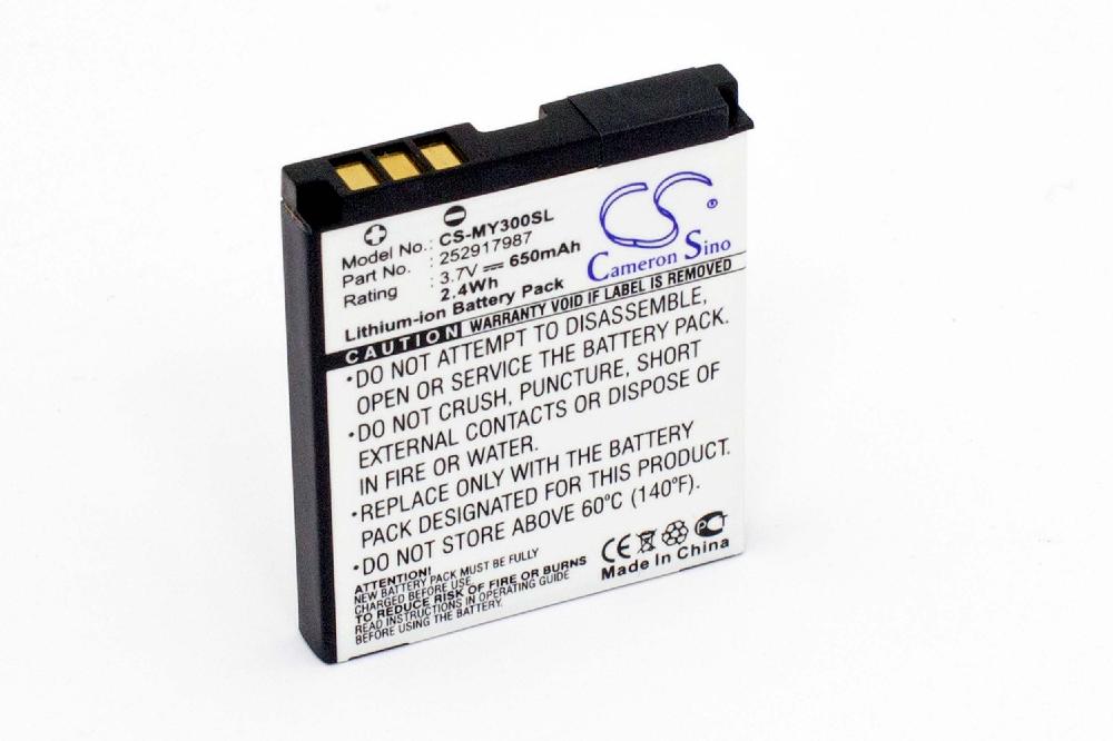 Akumulator bateria do telefonu smartfona zam. Sagem 287144358, 252917987, 253030172 - 650mAh, 3,7V, Li-Ion