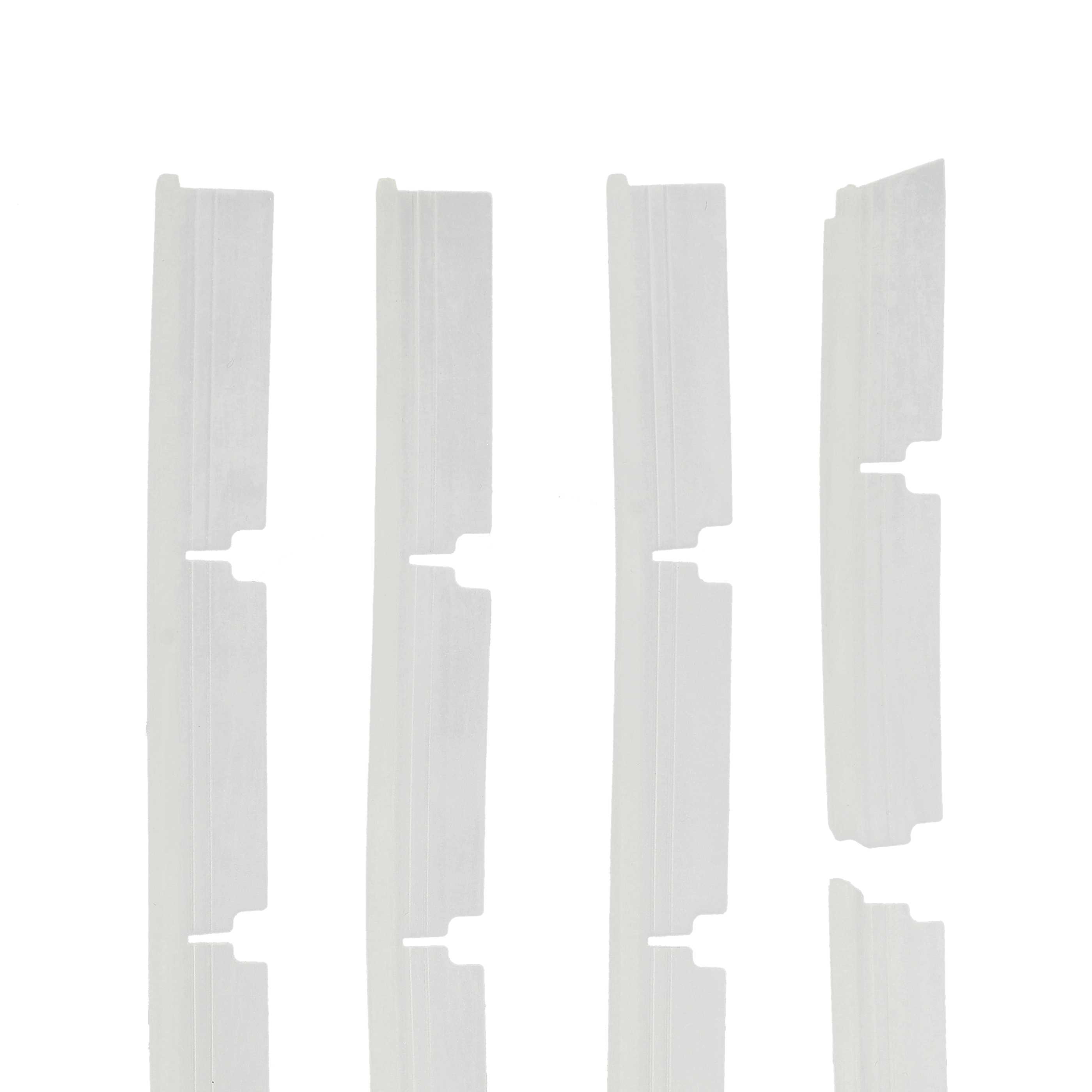 4x Rubber Lip suitable for Neato Botvac 70E, 75, 85, 80 Robot Vacuum Cleaner - With Slats