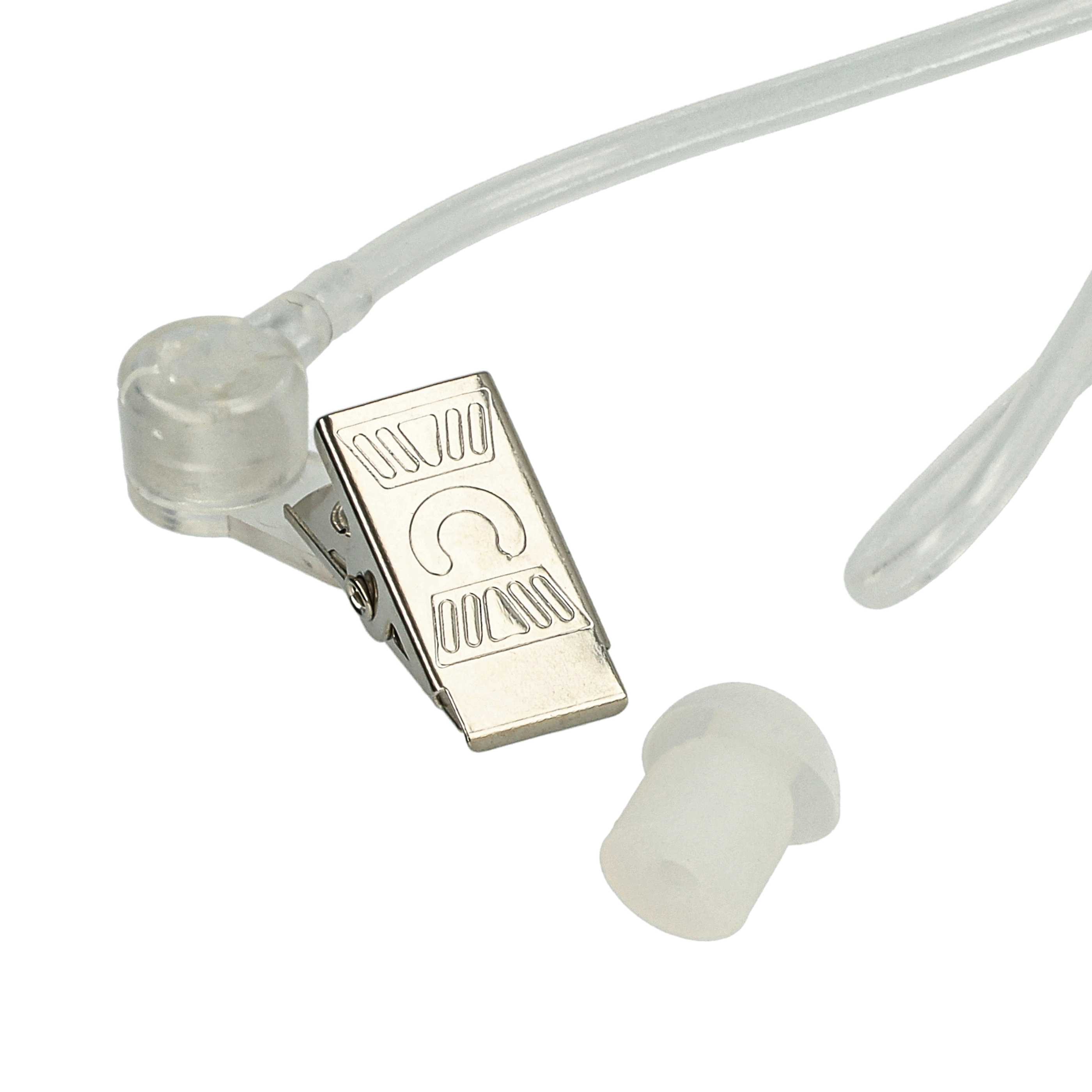 5x Security Headset suitable for Motorola GP680 ATEX Radio - "Take Call Button", Clip Mount + Phono Cable