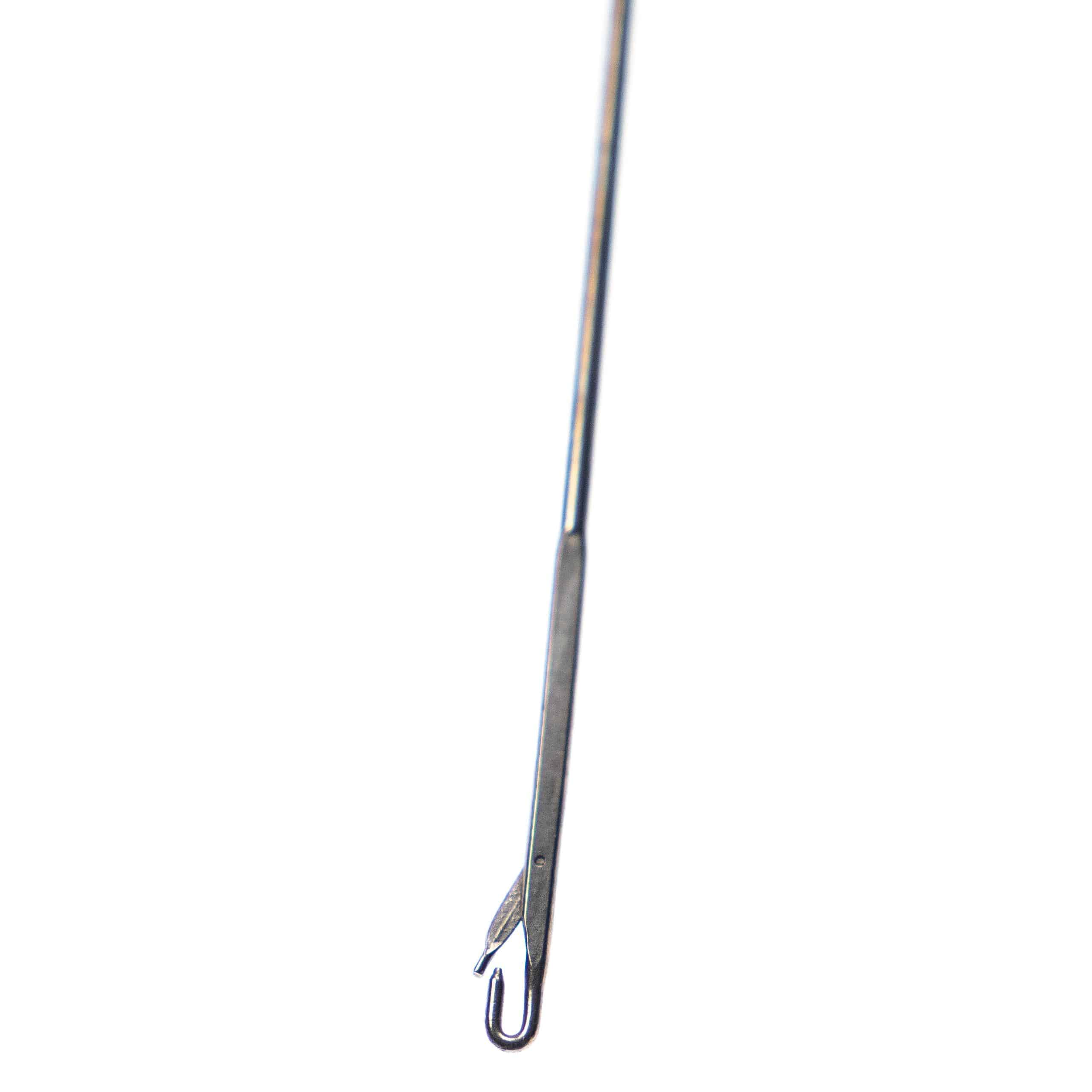 vhbw Turning Needle with Hook - Extra Long Pull-Through Needle (26.5 cm), Metal