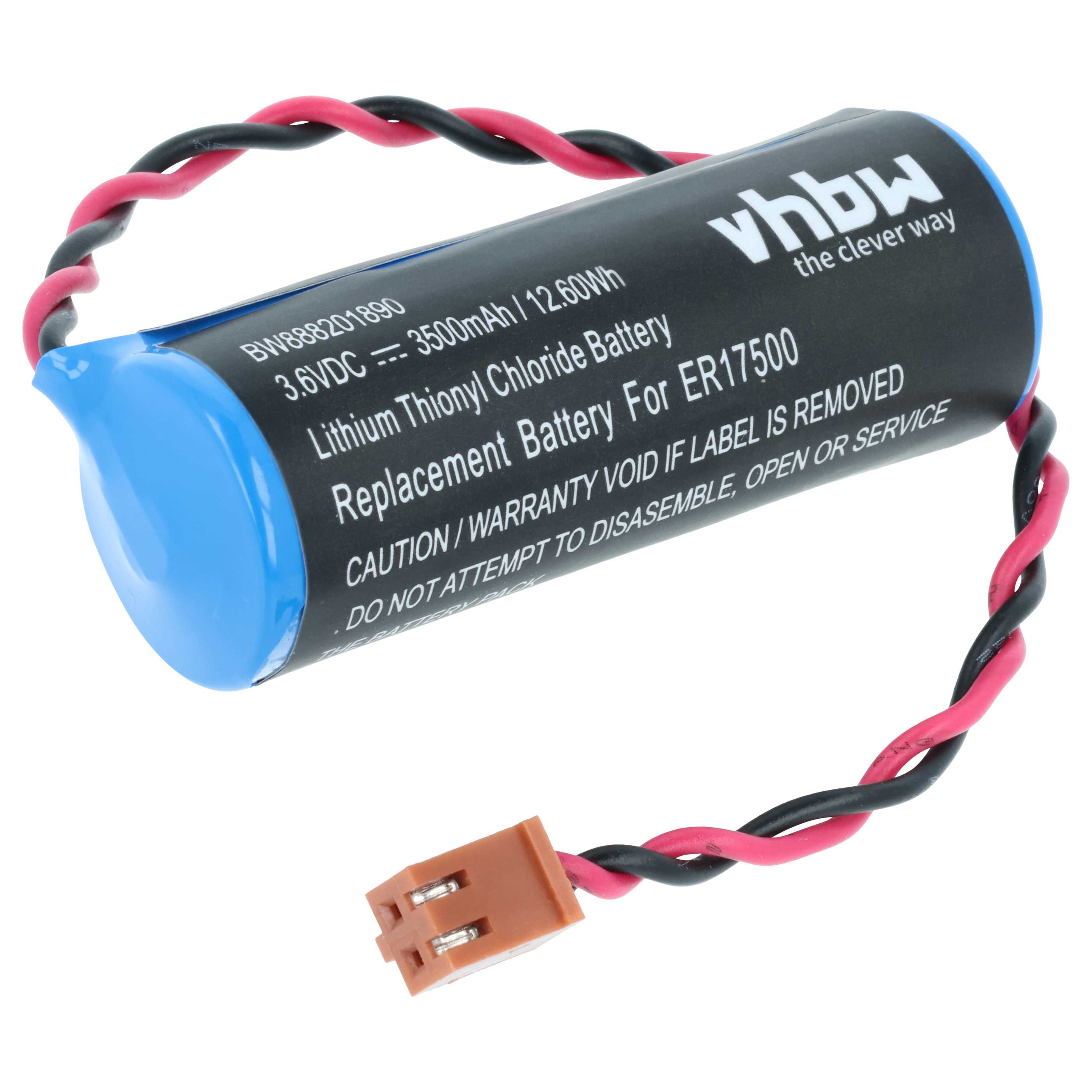 Batería reemplaza Omron CS1W-BAT01 para controlador (3500 mAh, 3,6 V, Li-SOCl2)