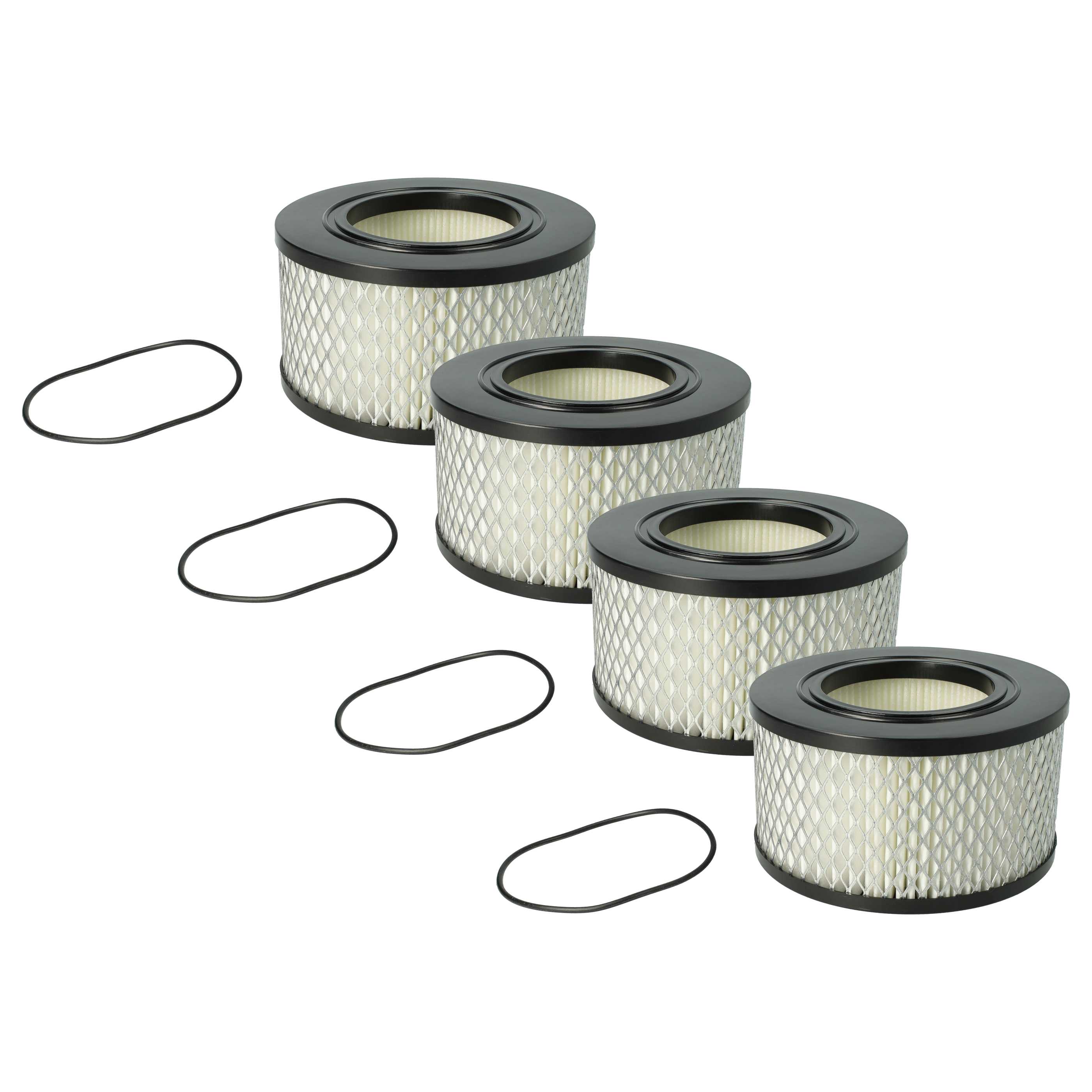 4x Filter replaces Flex 445.126 for Mirka Vacuum Cleaner, filter class H-asbestos