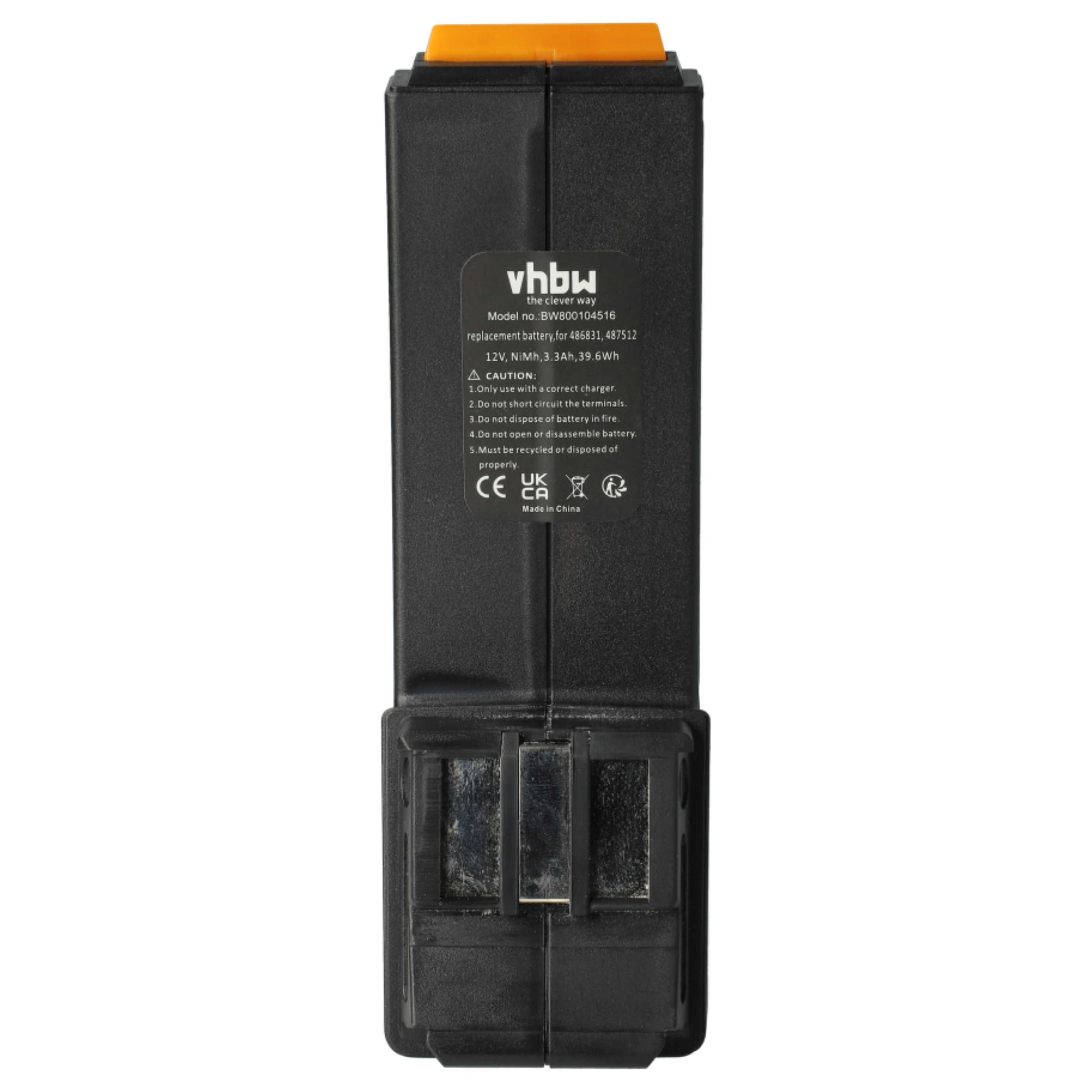 3x Battery replaces Festo Festool 487512, 486831, 488438, 487701 Electric Power Tool - 3300 mAh, 12 V, NiMH