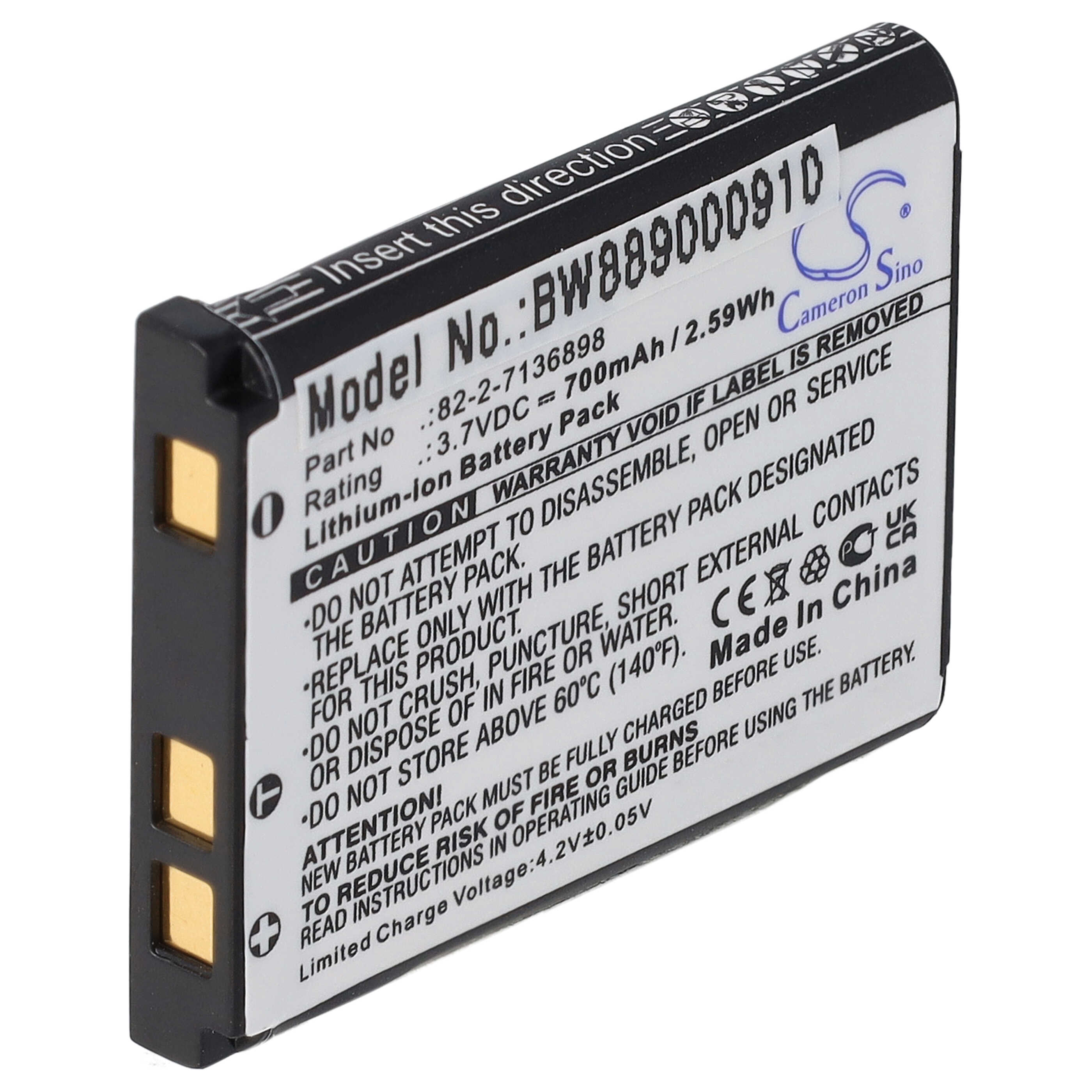 Akumulator do słuchawek bezprzewodowych zamiennik SteelSeries 82-2-7136898 - 700 mAh 3,7 V Li-Ion