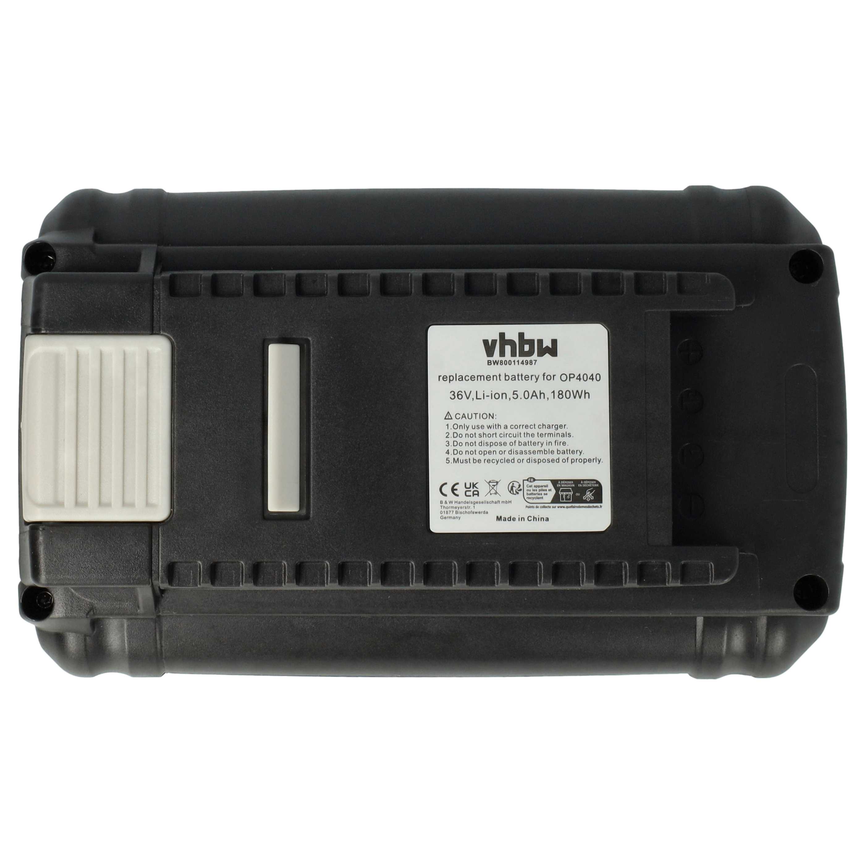 3x Batteria sostituisce Ryobi BPL3626, BPL3626D, BPL3640, BPL3640D, 5133002166 per attrezzo - 5Ah 36V Li-Ion