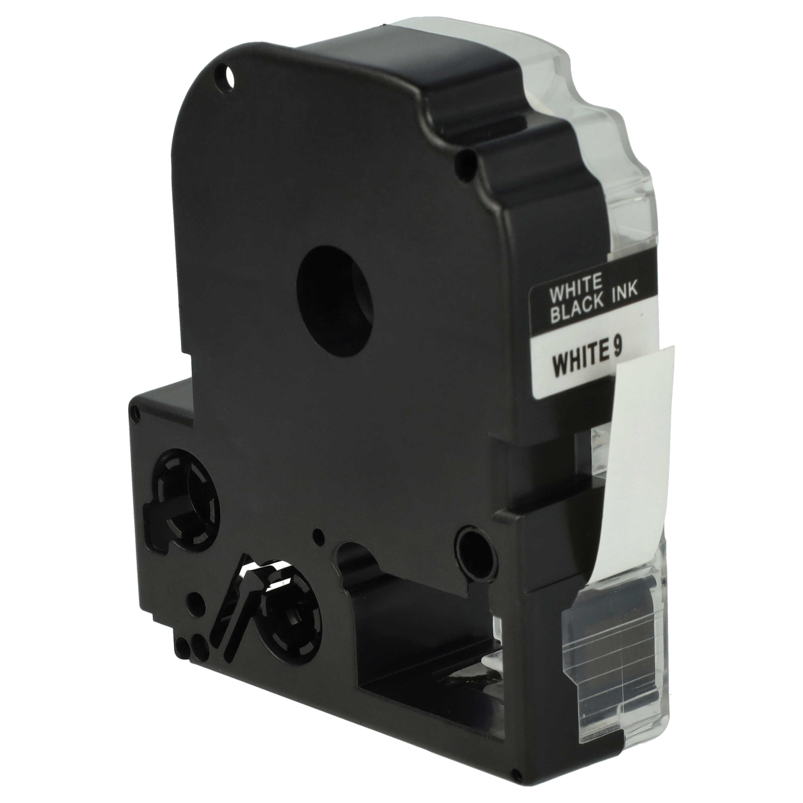 50x Label Tape replaces Epson LC-3WBN - 9 mm Black to White