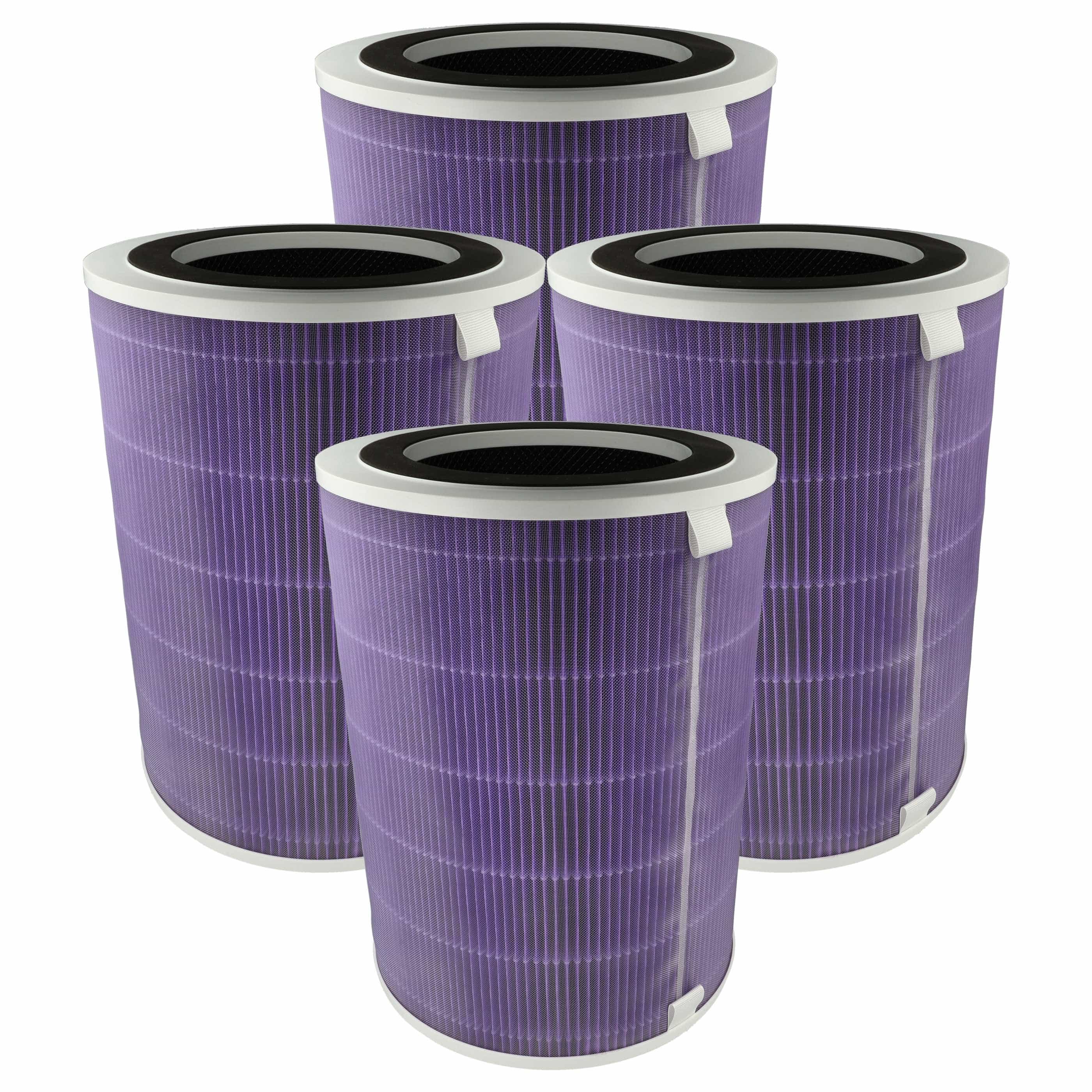 4x Filter as Replacement for Proscenic A9Mor etc. - Pre Filter + HEPA(H13) + Activated Carbon + Silver Ion