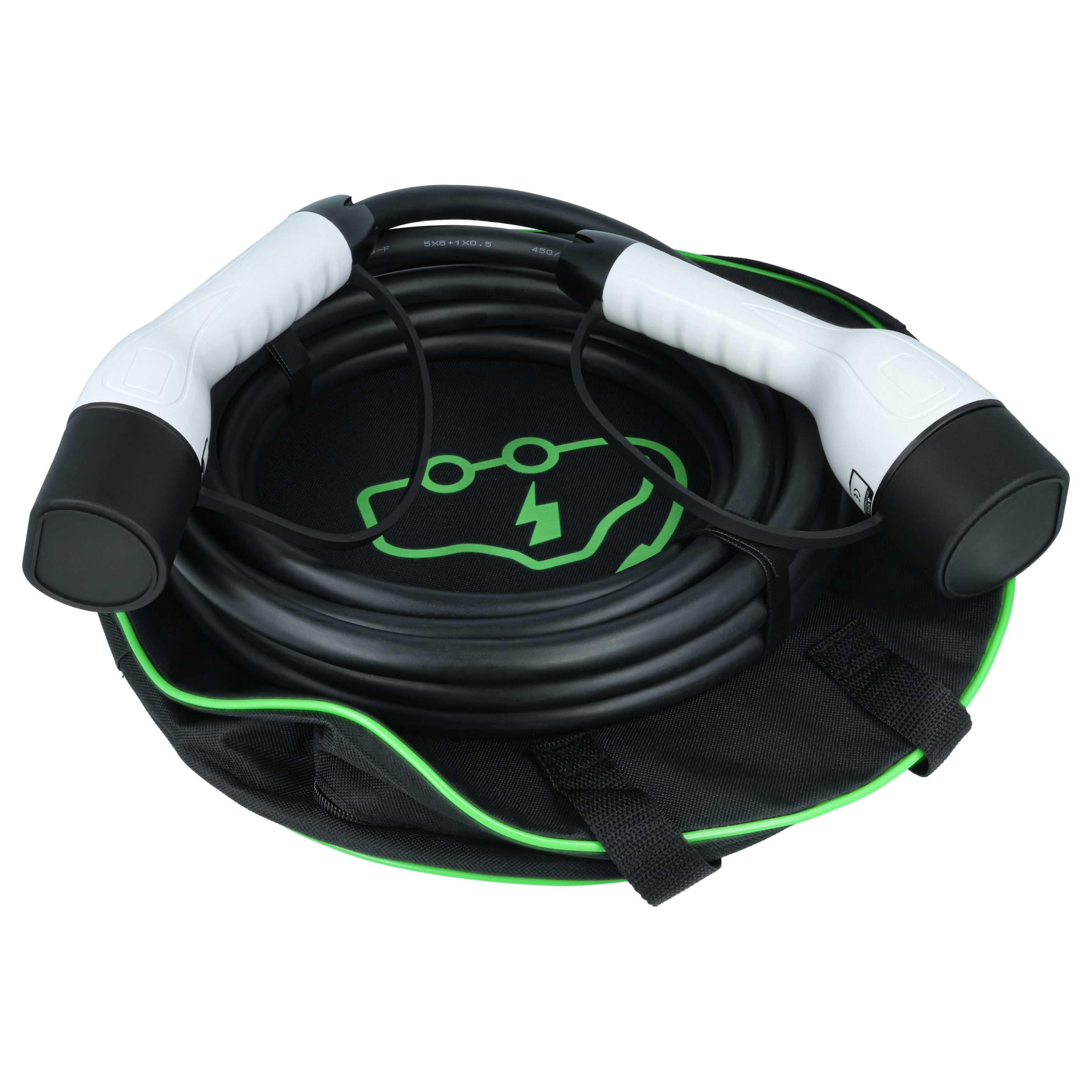 Cavo di ricarica - Cavo da tipo 2 a tipo 2, trifase, 32 A, 22 kW, 7 m