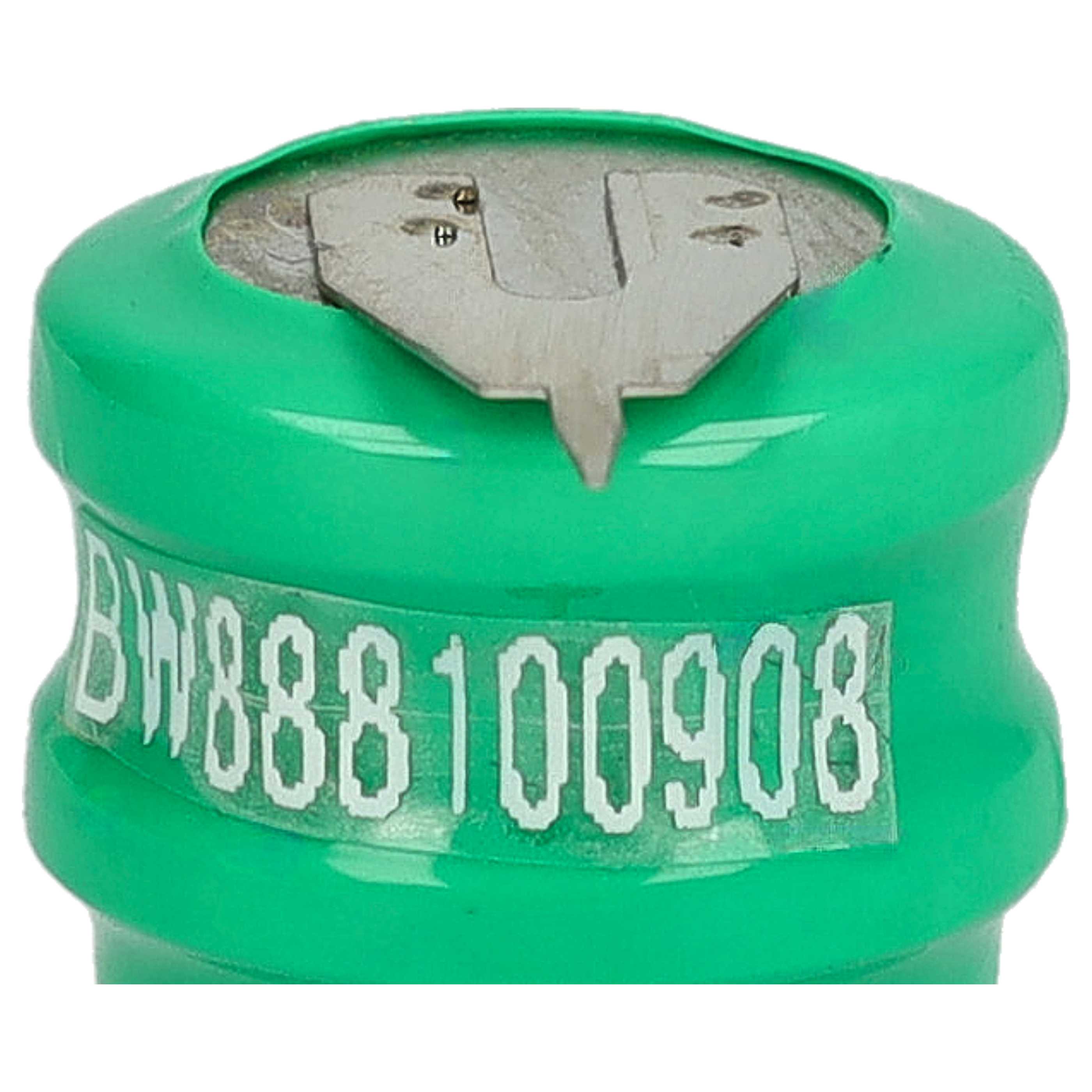 10x Button Cell Battery Type V80H 2 Pins for Model Building Solar Lamps etc. - 80 mAh 2.4 V NiMH