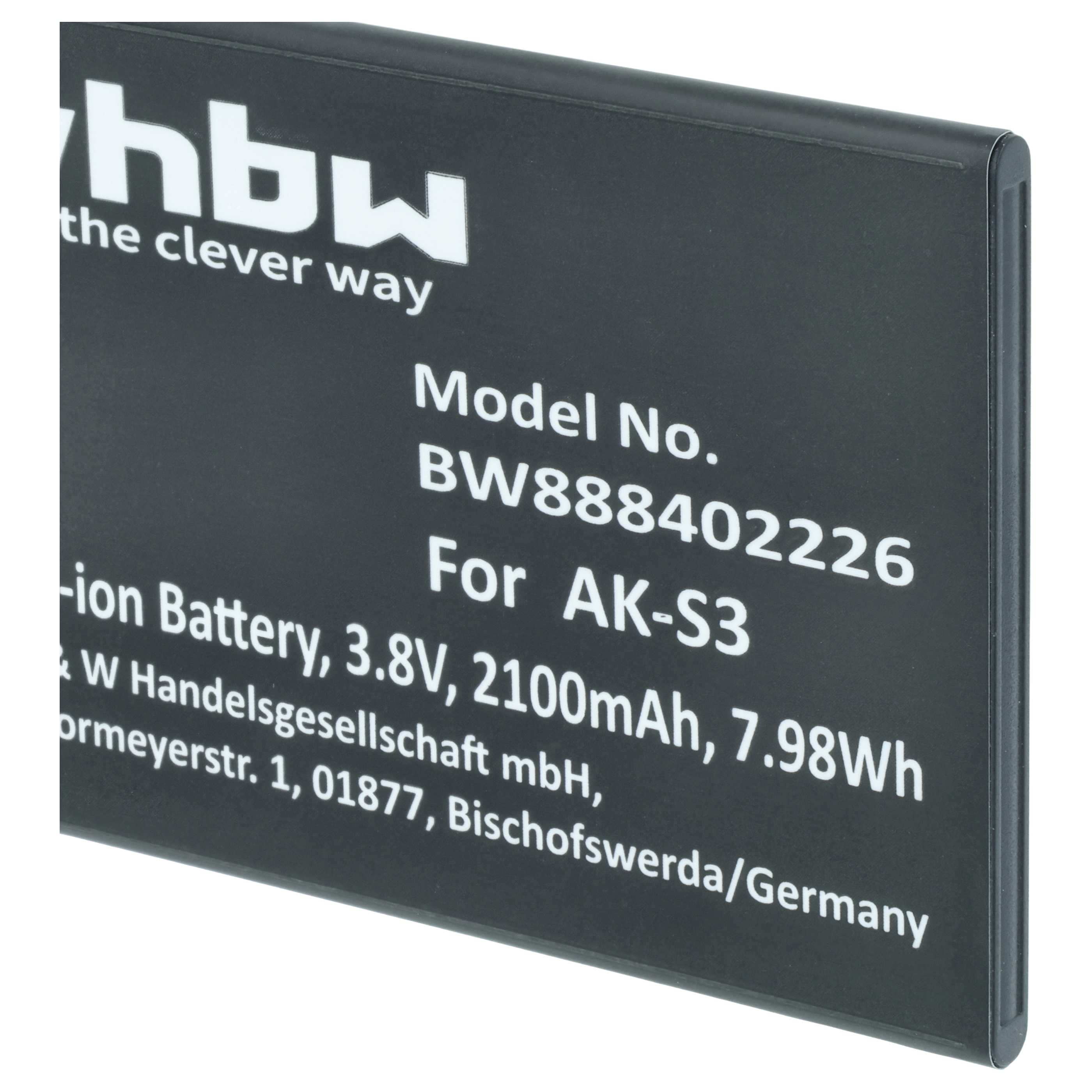 Akumulator do telefonu dla seniora zamiennik Emporia AK-S3 - 2100 mAh 3,8 V LiPo