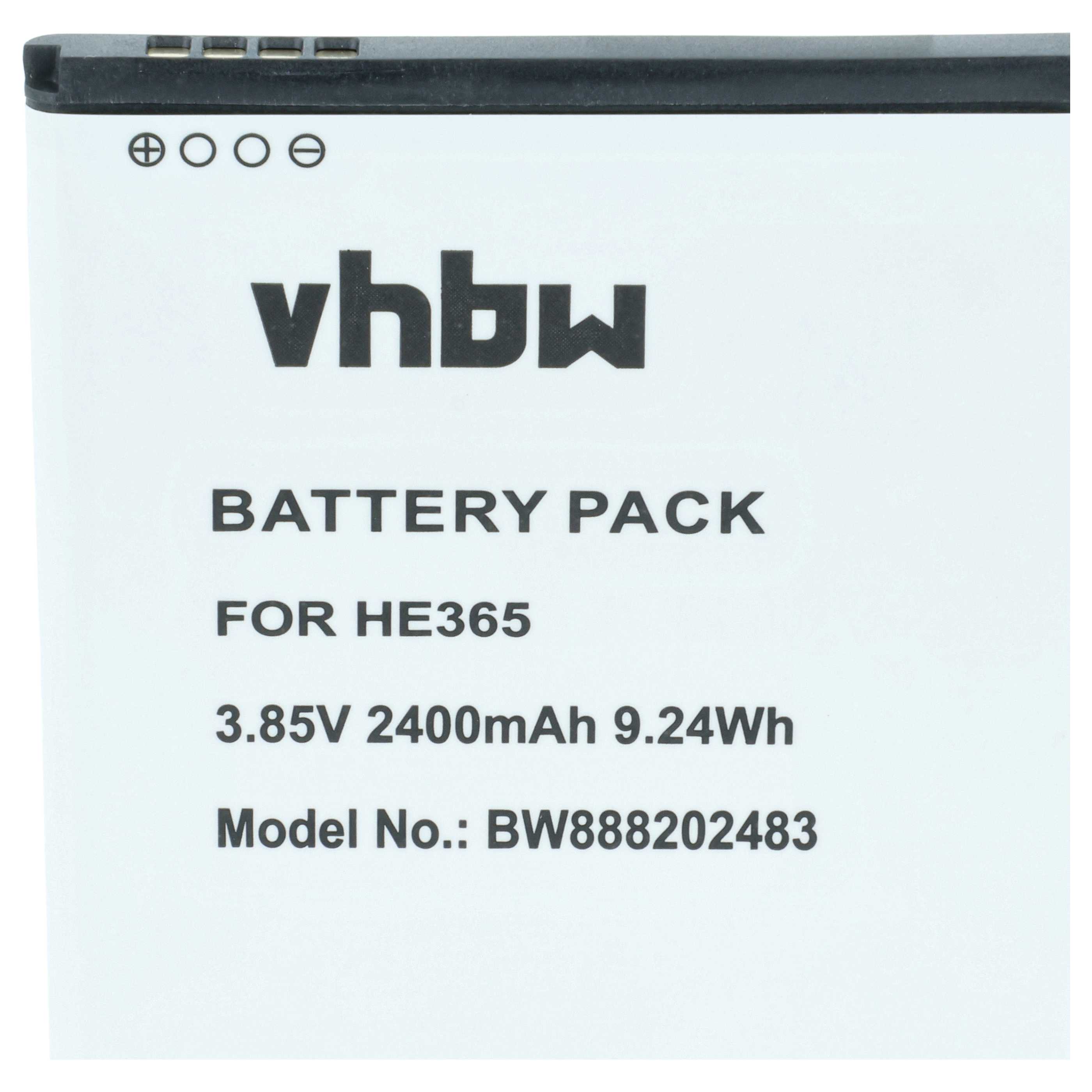 Akumulator do telefonu smartfona zamiennik Nokia HE365 - 2400 mAh 3,85 V Li-Ion