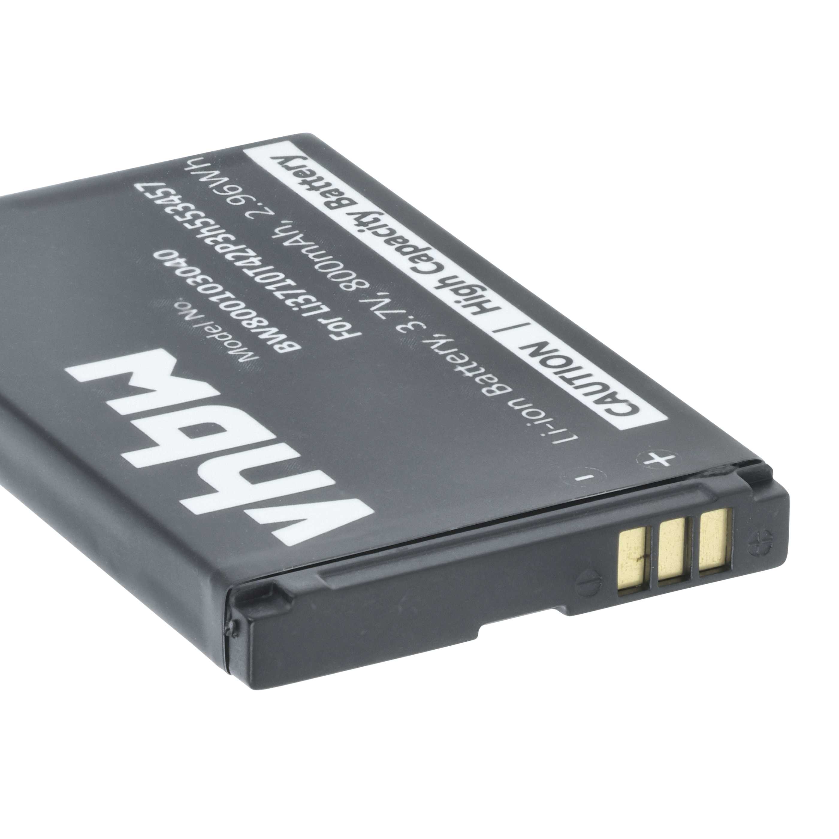 Akumulator do telefonu smartfona zamiennik ZTE Li3710T42P3h553457, LI3709T72P3H553447 - 800 mAh 3,7 V Li-Ion