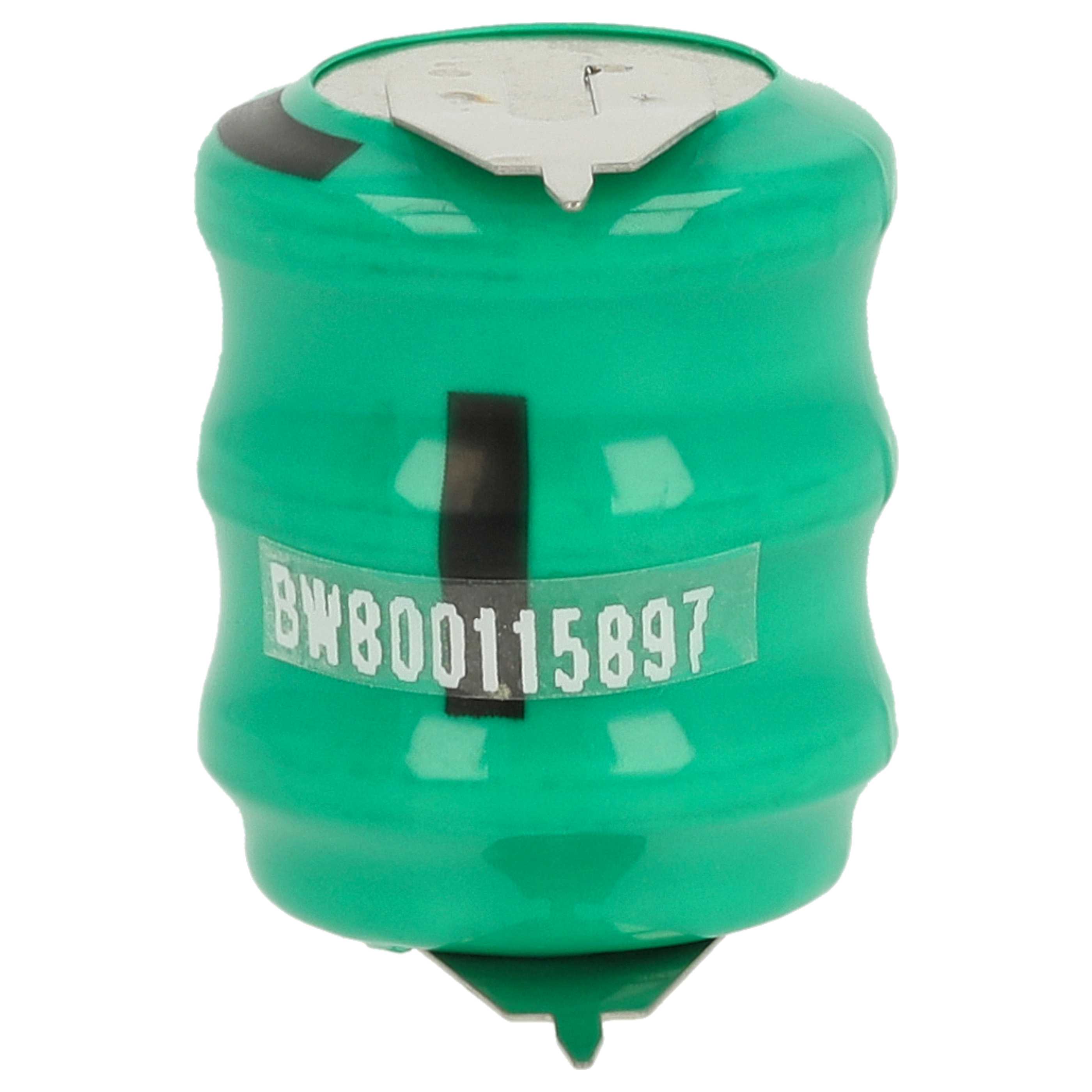 100x Button Cell Battery Type 3/V80H 2 Pins for Model Building Solar Lamps etc. - 80 mAh 3.6 V NiMH