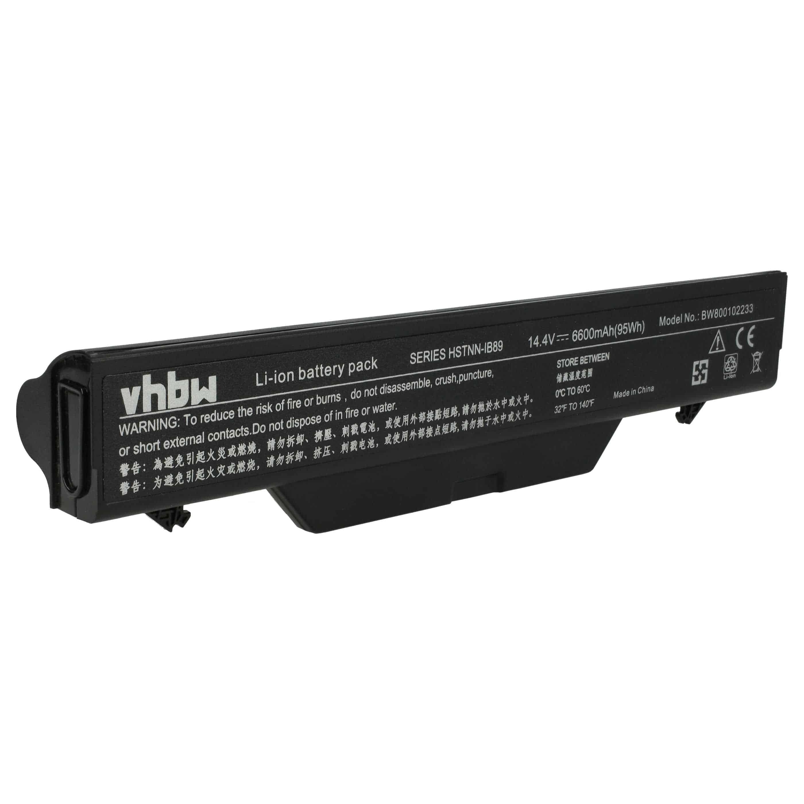 Akumulator do laptopa zamiennik HP HSTNN-I60C-5, 513130-321, 535808-001 - 6600 mAh 14,4 V Li-Ion, czarny