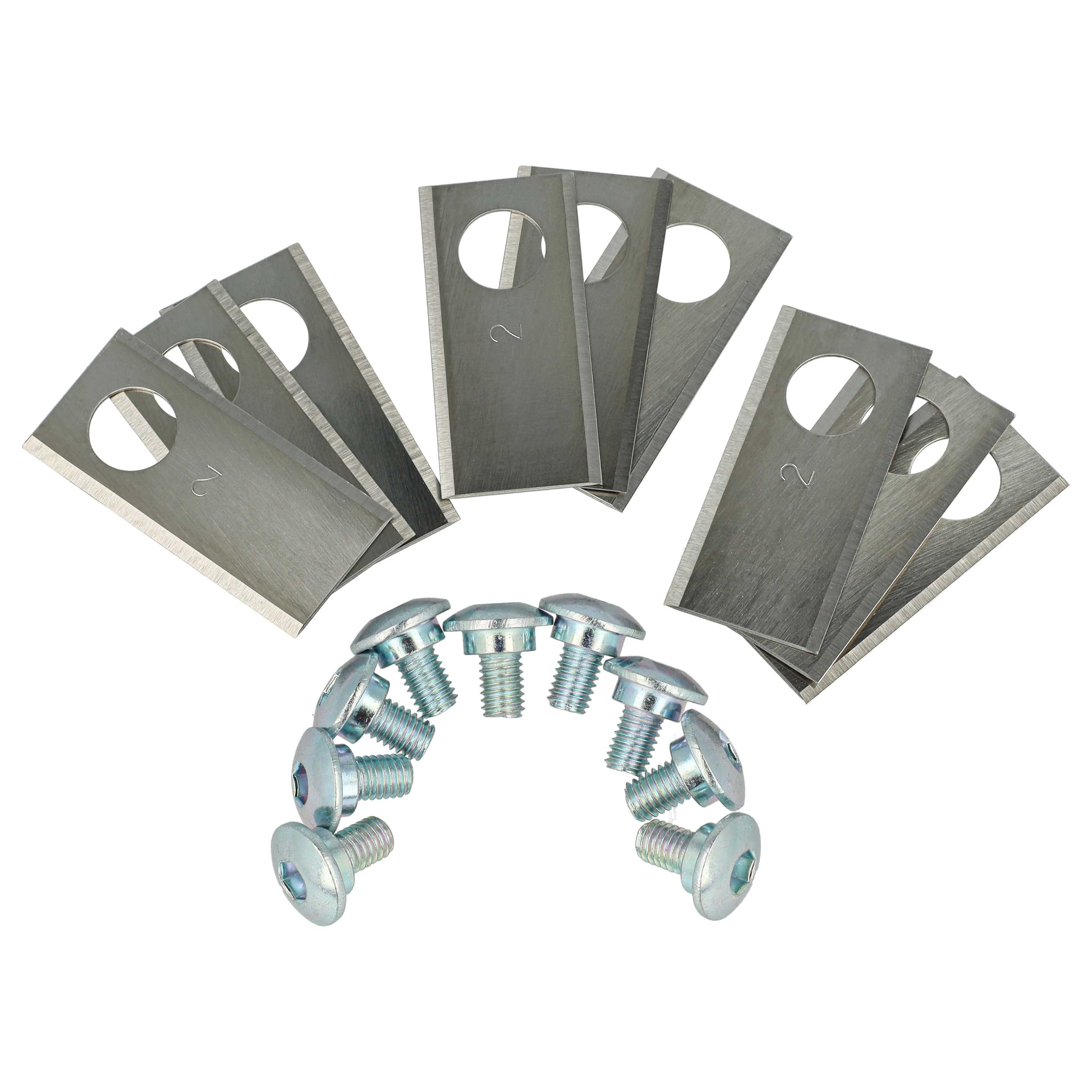 27x Lames remplace Honda 72515-VP7-C50 pour tondeuse – Couteaux acier inox, Silber