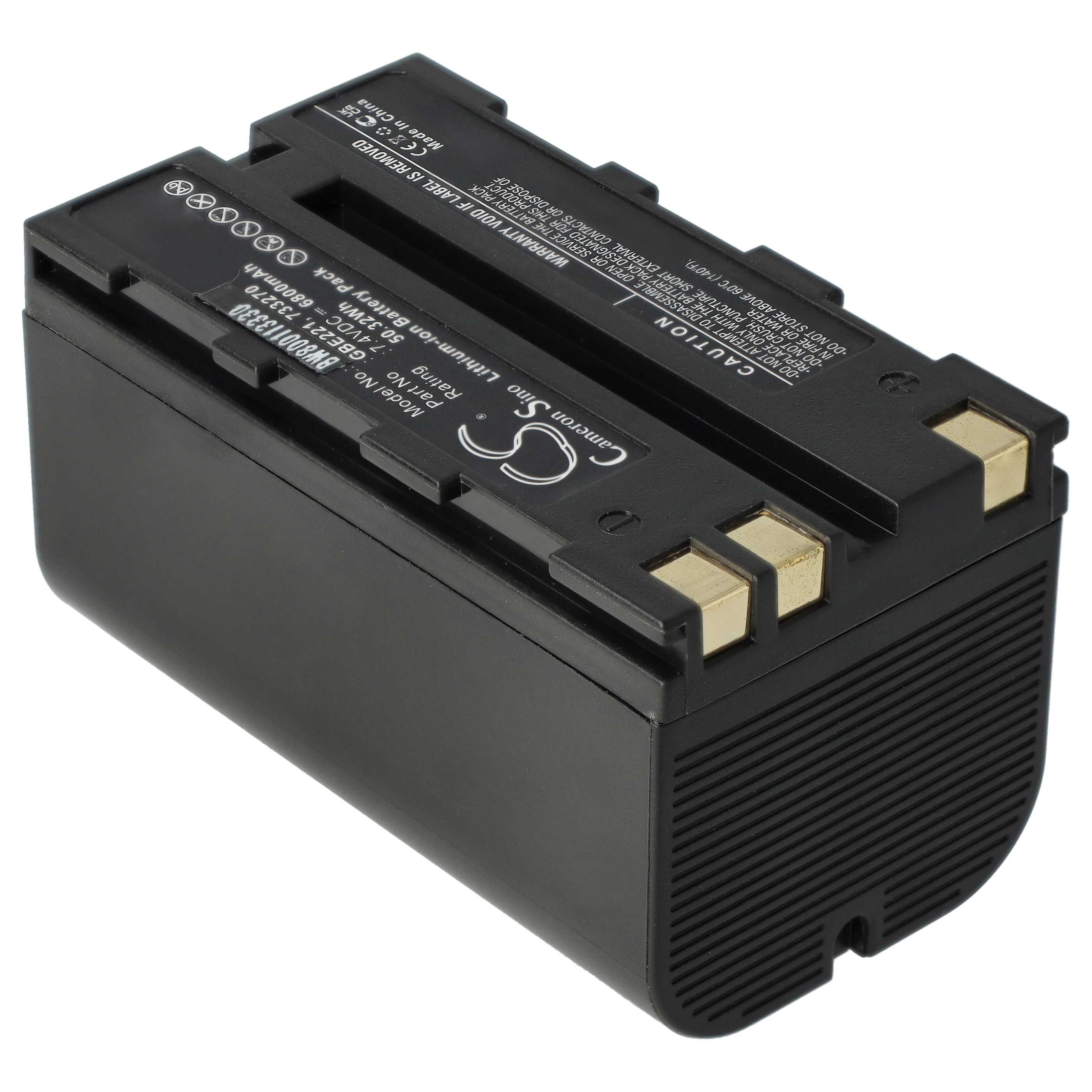 Batería reemplaza Geomax ZBA200, ZBA400 para dispositivo medición (6800 mAh, 7,4 V, Li-Ion)