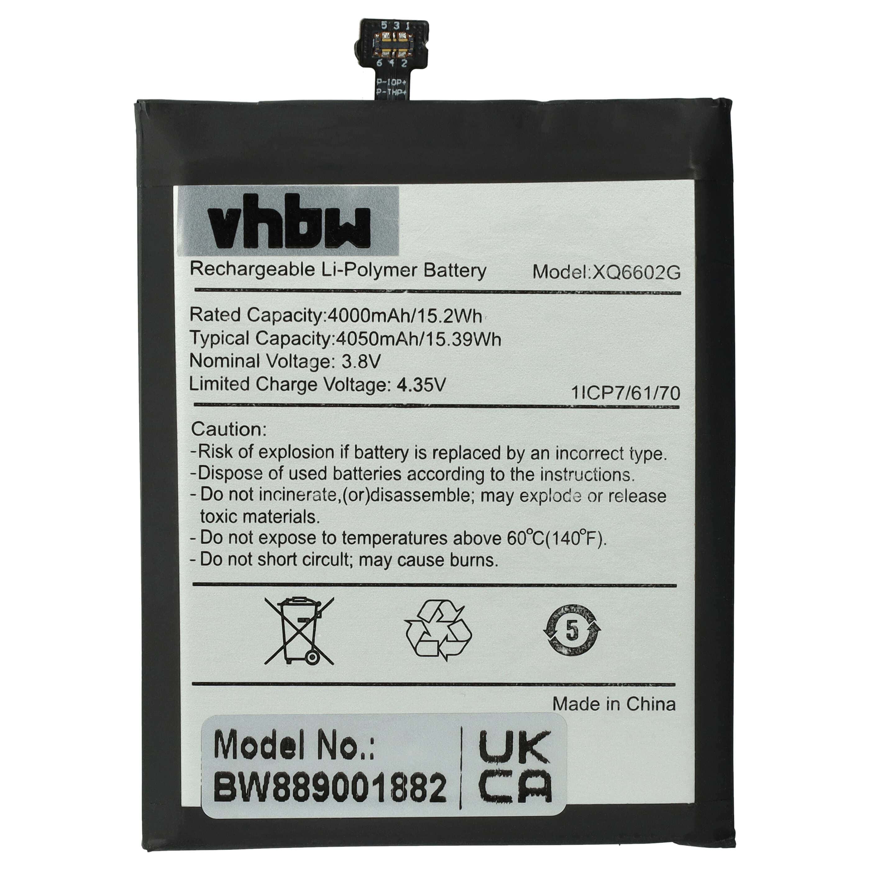 Akumulator do telefonu smartfona zamiennik CAT XQ6602G - 4000 mAh 3,8 V LiPo