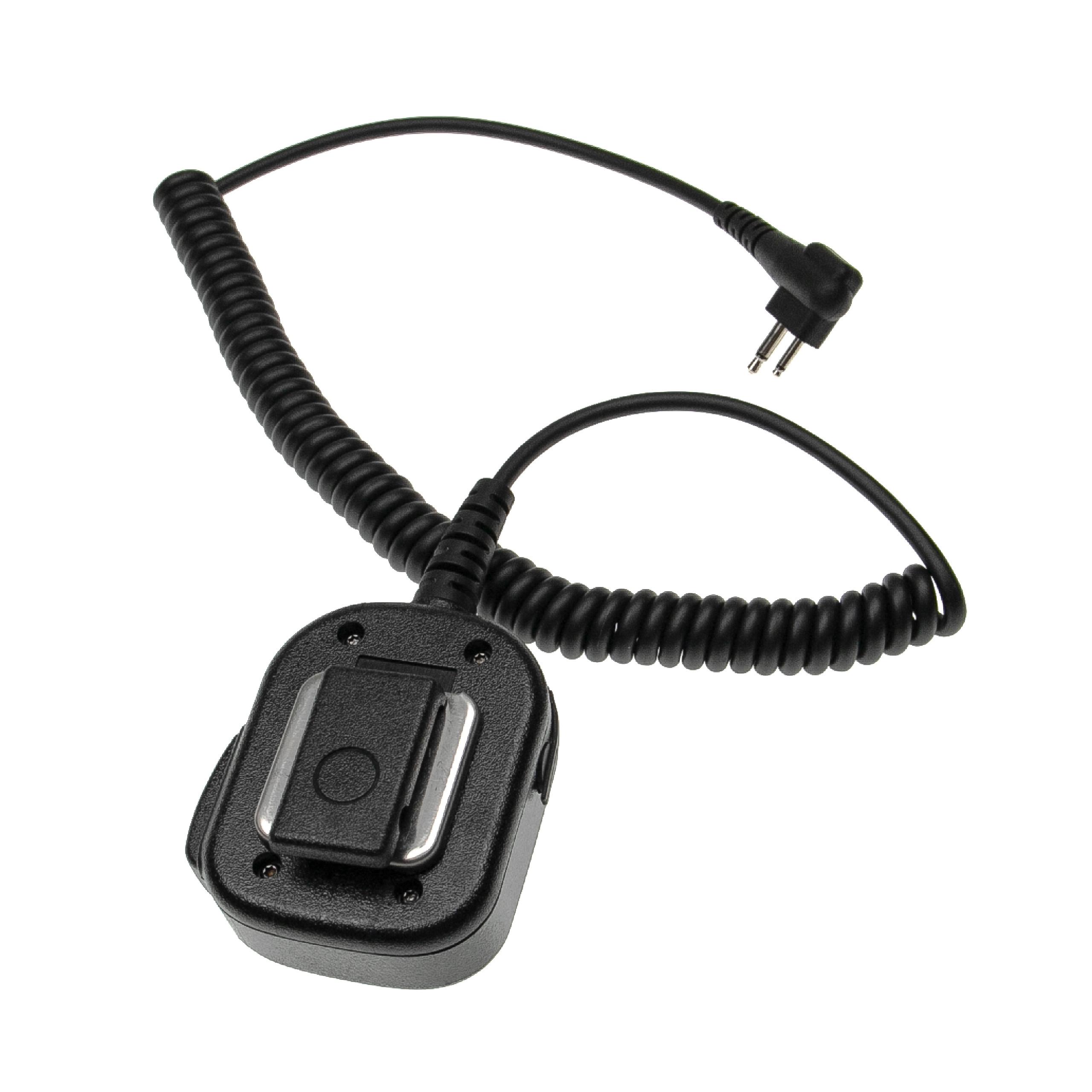 vhbw Altavoz-micrófono reemplaza Motorola HM150-CP para con Motorola walkie-talkie