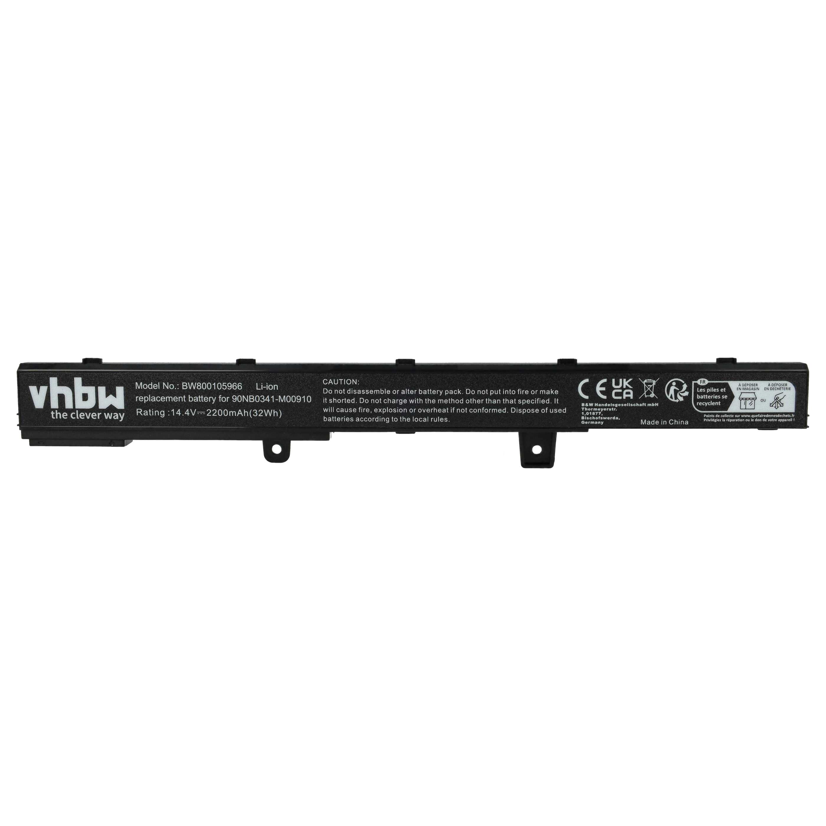 Akumulator do laptopa zamiennik Asus 0B110-00250100M - 2200 mAh 14,4 V Li-Ion, czarny