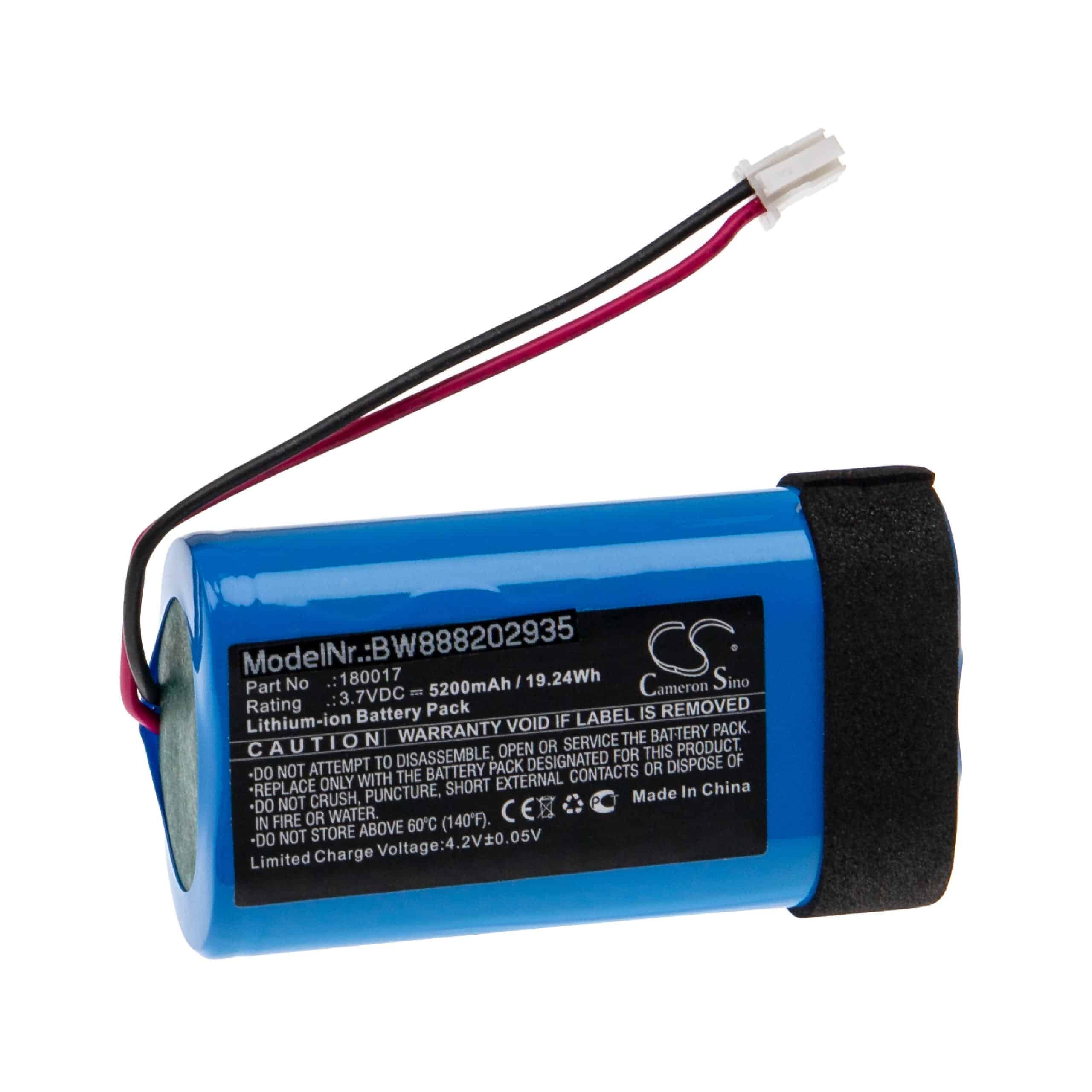 Batterie remplace Braven 180017 pour enceinte Braven - 5200mAh 3,7V Li-ion