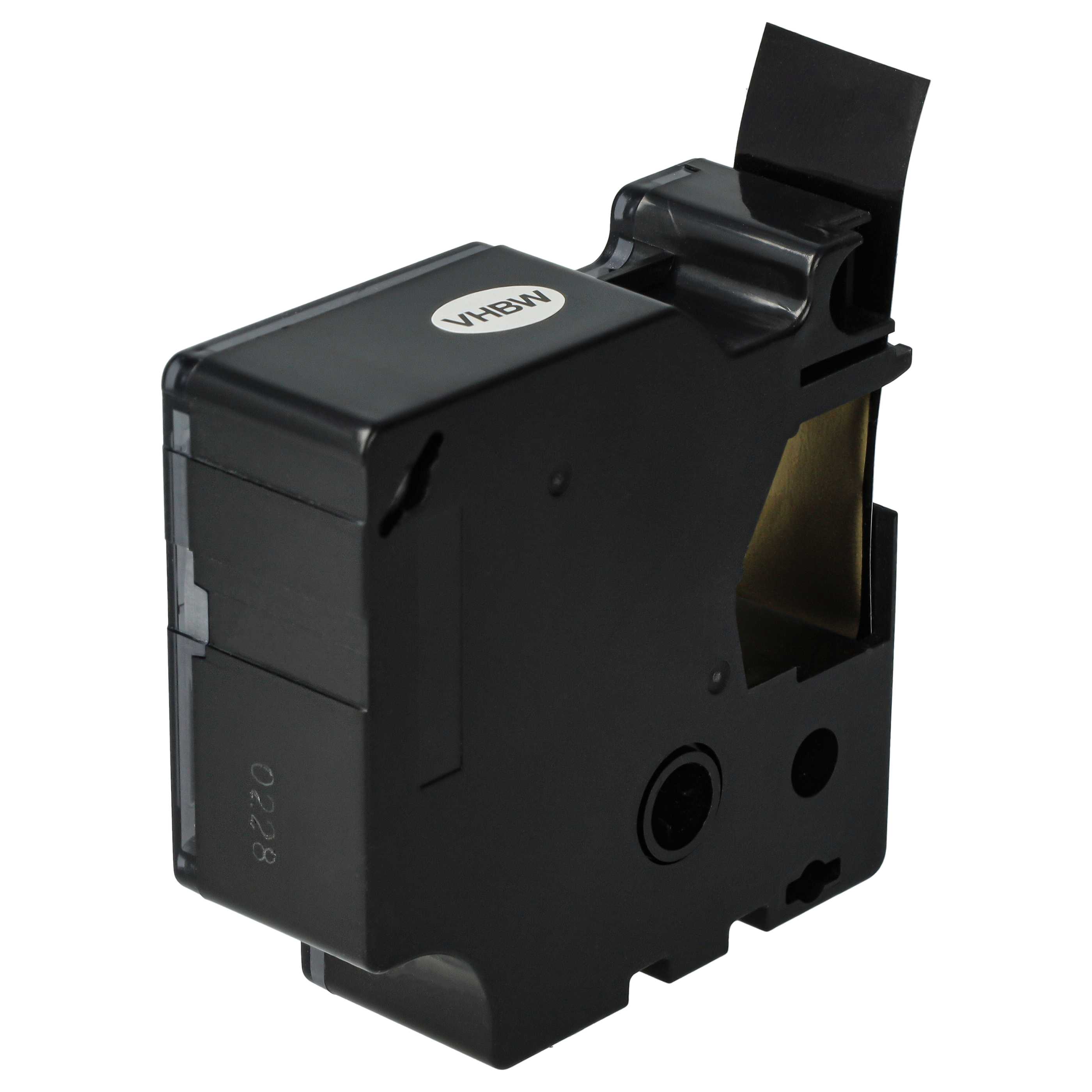 Label Tape replaces Dymo D1, 45814 - 19 mm Gold to Black