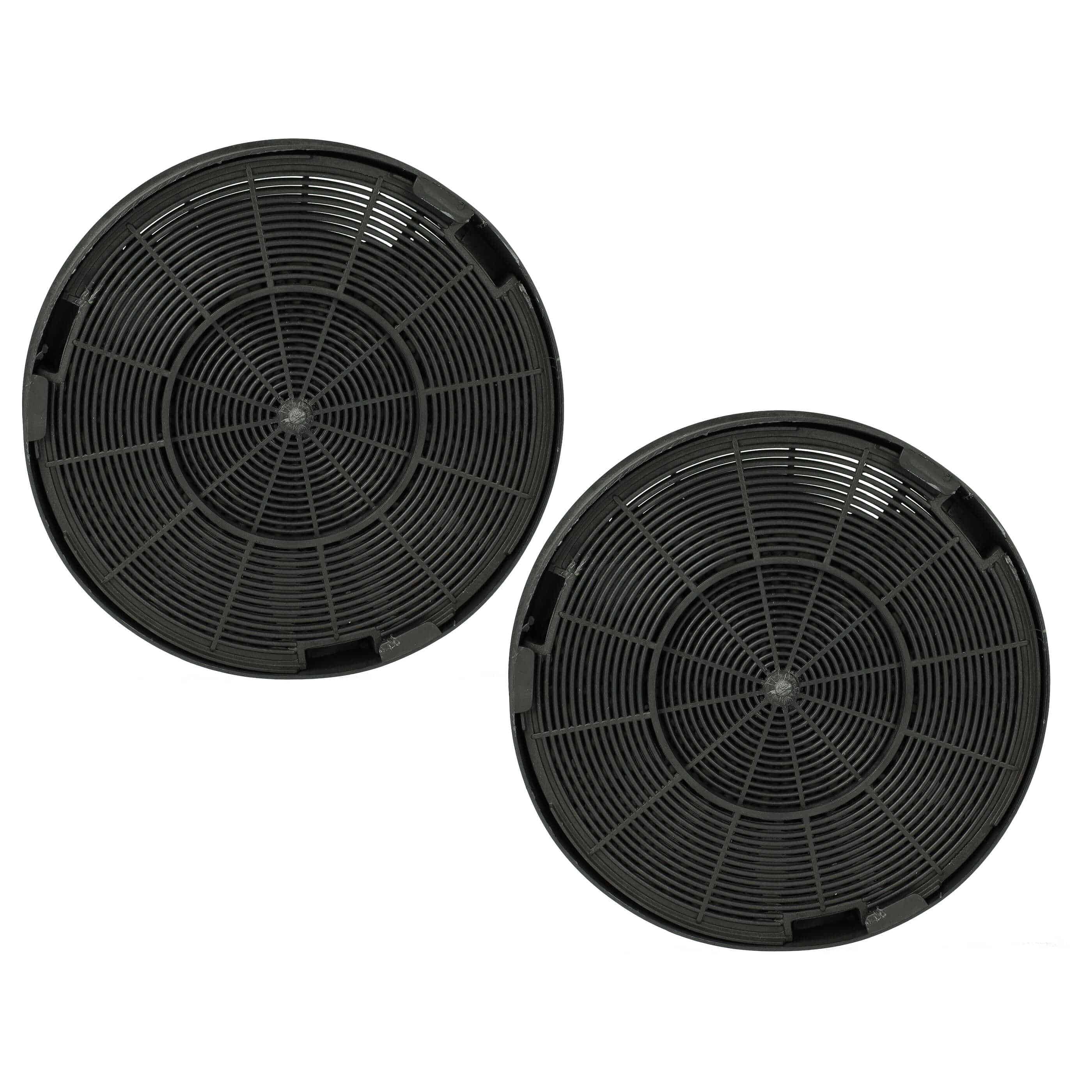 2x Filtres à charbon actif remplace Ariston FAC529/1, FAC529, Type F196 pour hotte Bosch - 19,6 cm