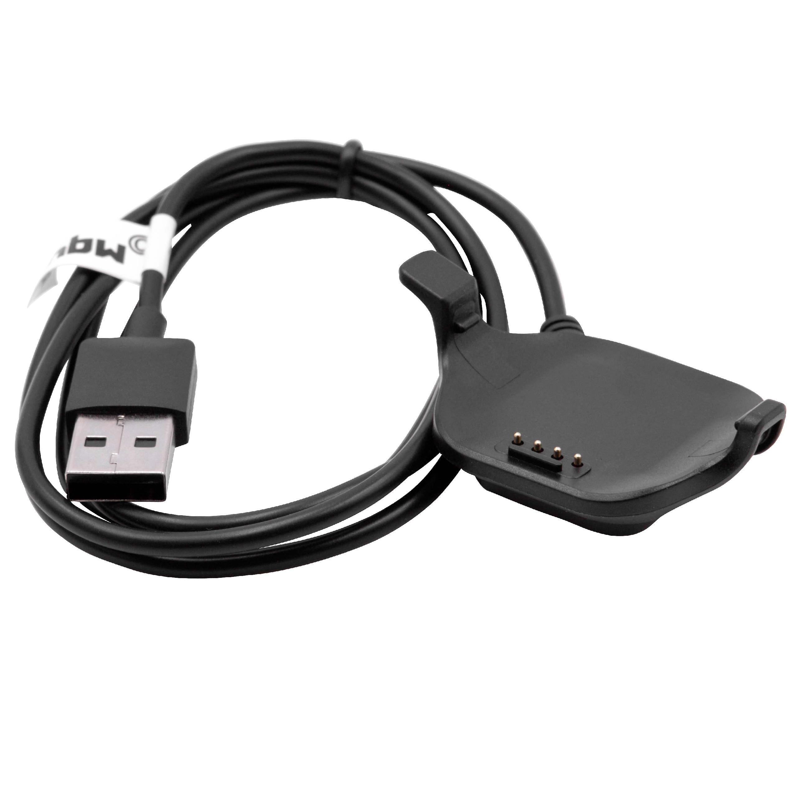 Charging Station suitable for Garmin Forerunner 25 (large) Fitness Tracker - 96 cm, USB Plug