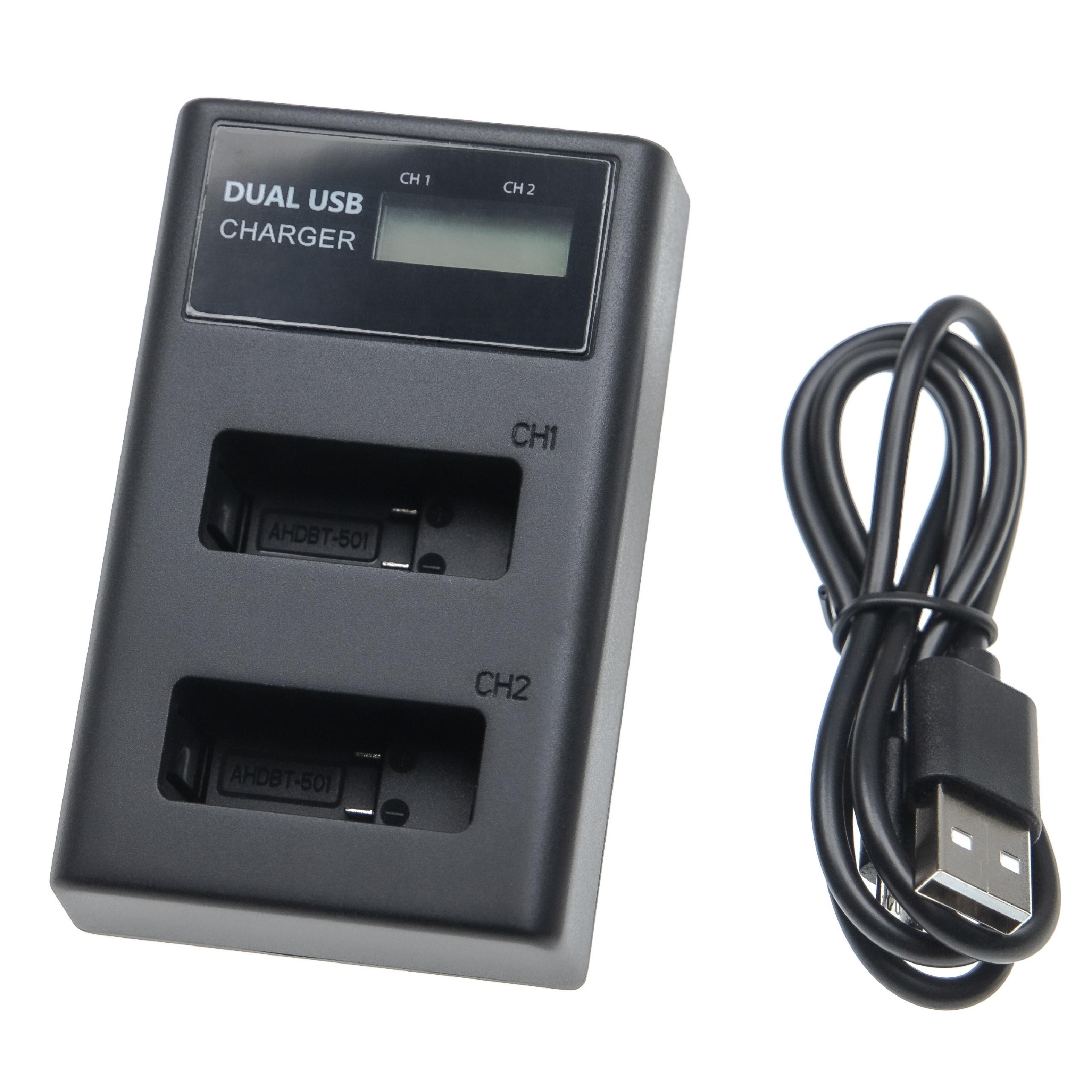 Battery Charger suitable for Hero 5 Black Camera etc. - 0,7 / 0,5 A, 4.2 V