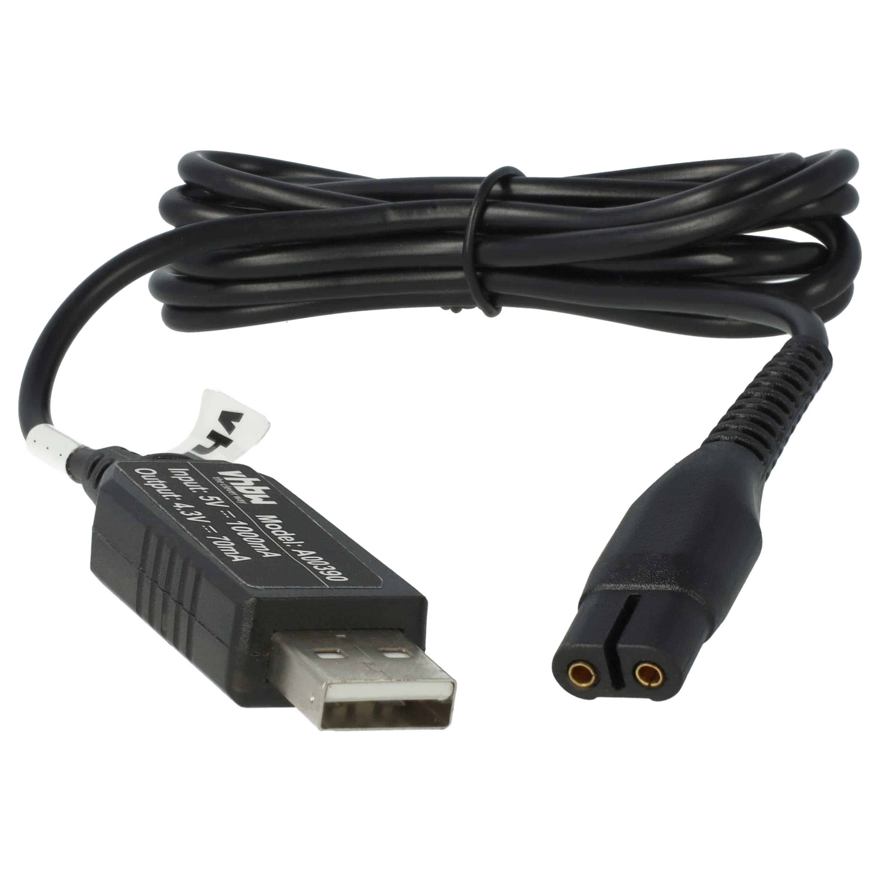 Cable de carga USB para afeitadoras Philips S510 - 120 cm