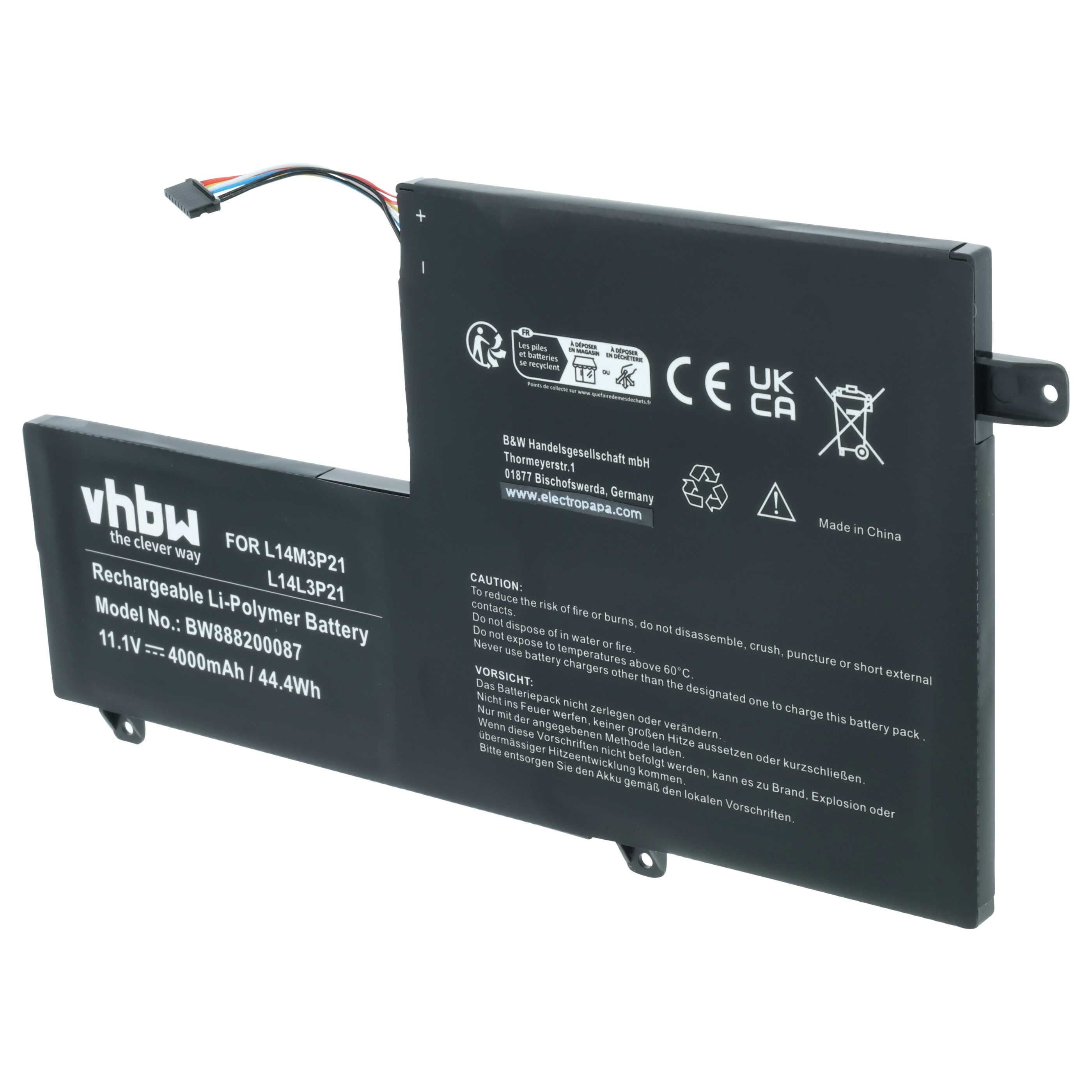 Akumulator do laptopa zamiennik Lenovo 5B10G78611, 5B10G78609, 5B10K10180, 5B10J40590 - 4000 mAh 11,1 V LiPo