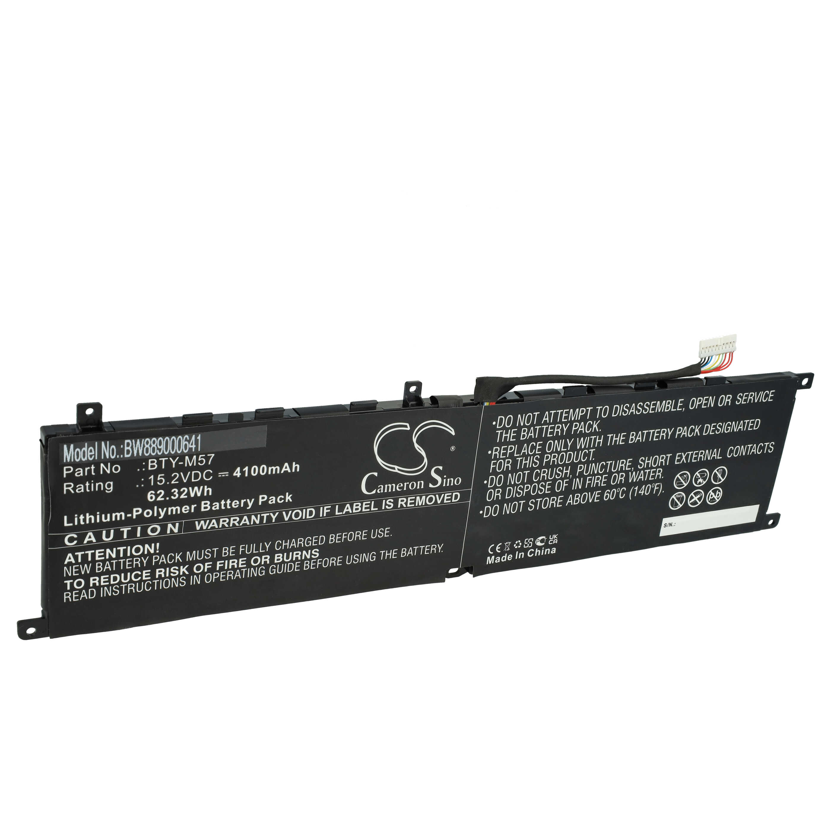 Akumulator do laptopa zamiennik MSI BTY-M57 - 4100 mAh 15,2 V LiPo