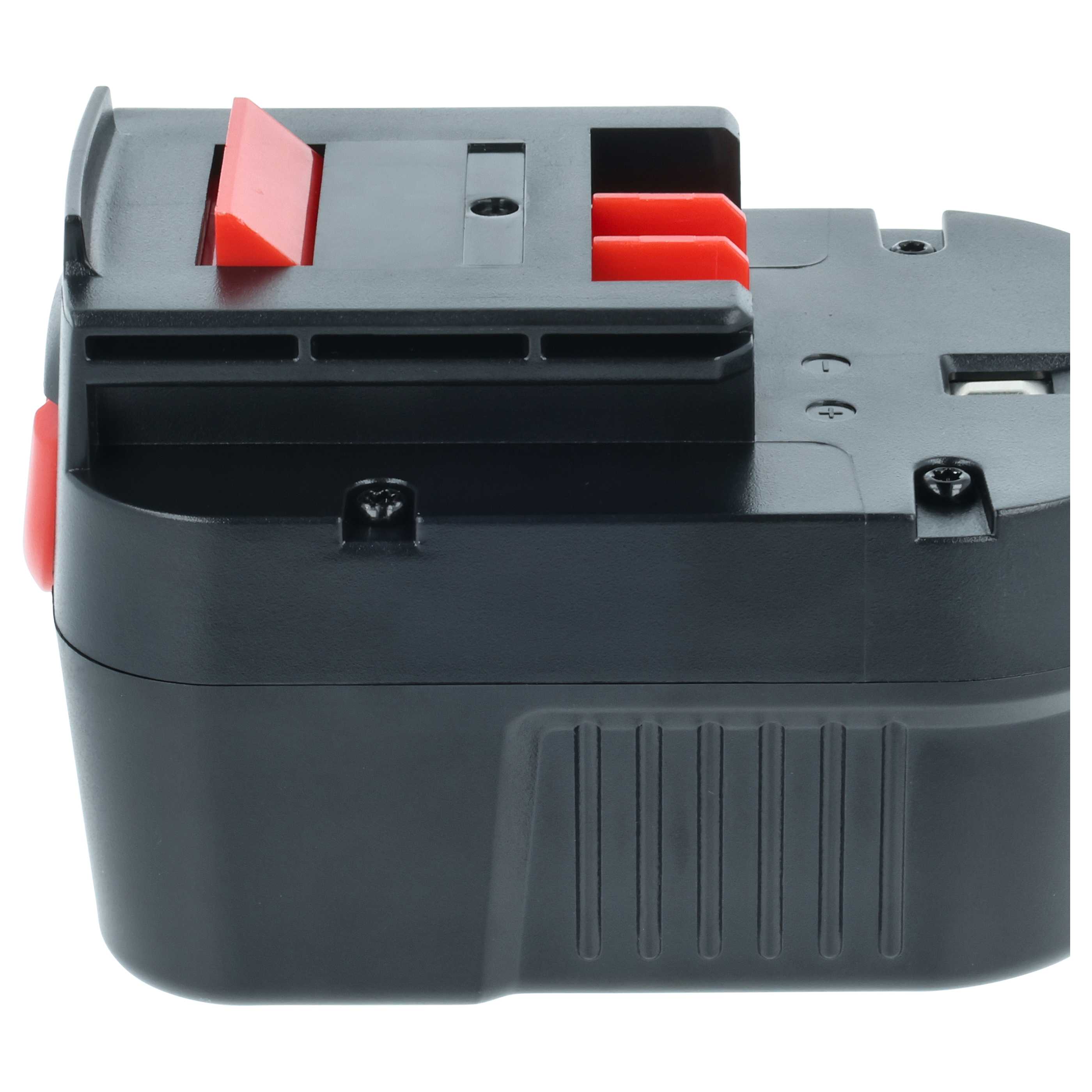 3x Battery replaces Black & Decker A12, A12-XJ, A12EX, A1712, A12E Electric Power Tool - 2000 mAh, 12 V, NiMH