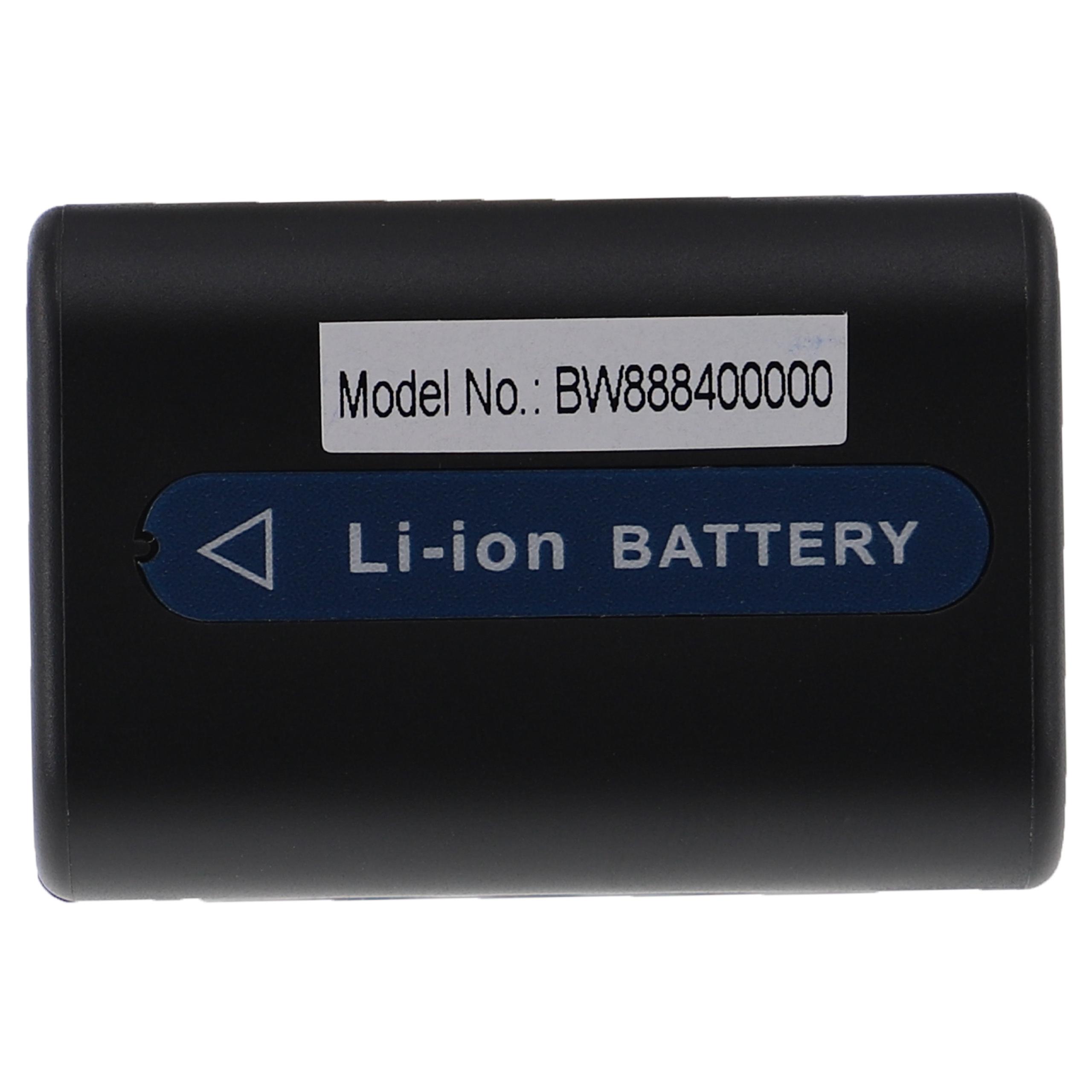 Batterie remplace Sony NP-FM55H, NP-FM90, NP-FM70, NP-FM50, NP-FM30 pour appareil photo - 1600mAh 7,4V Li-ion