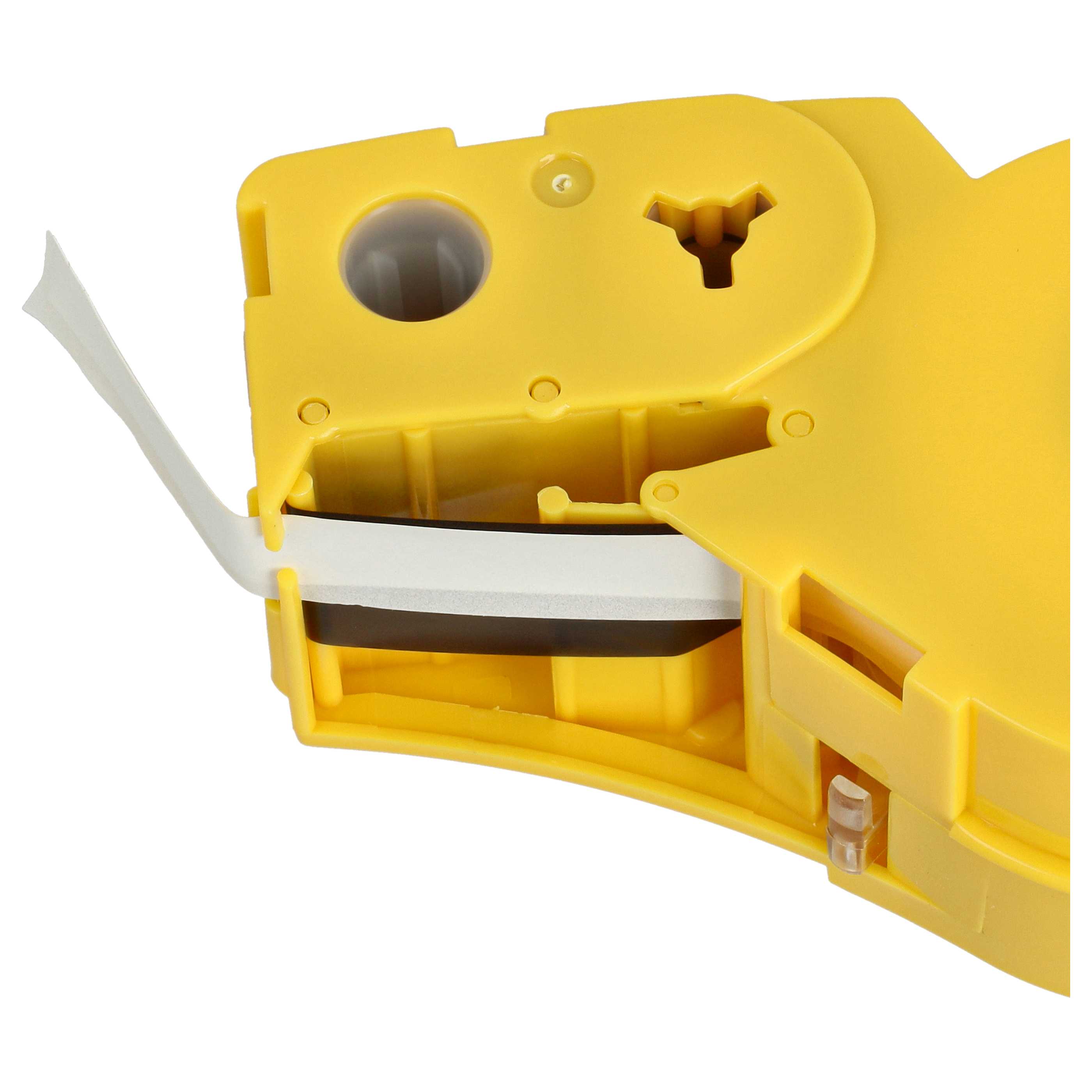 2x Schriftband als Ersatz für Brady M21-375-595-WT 9,35mm Schwarz auf Weiß, Vinyl