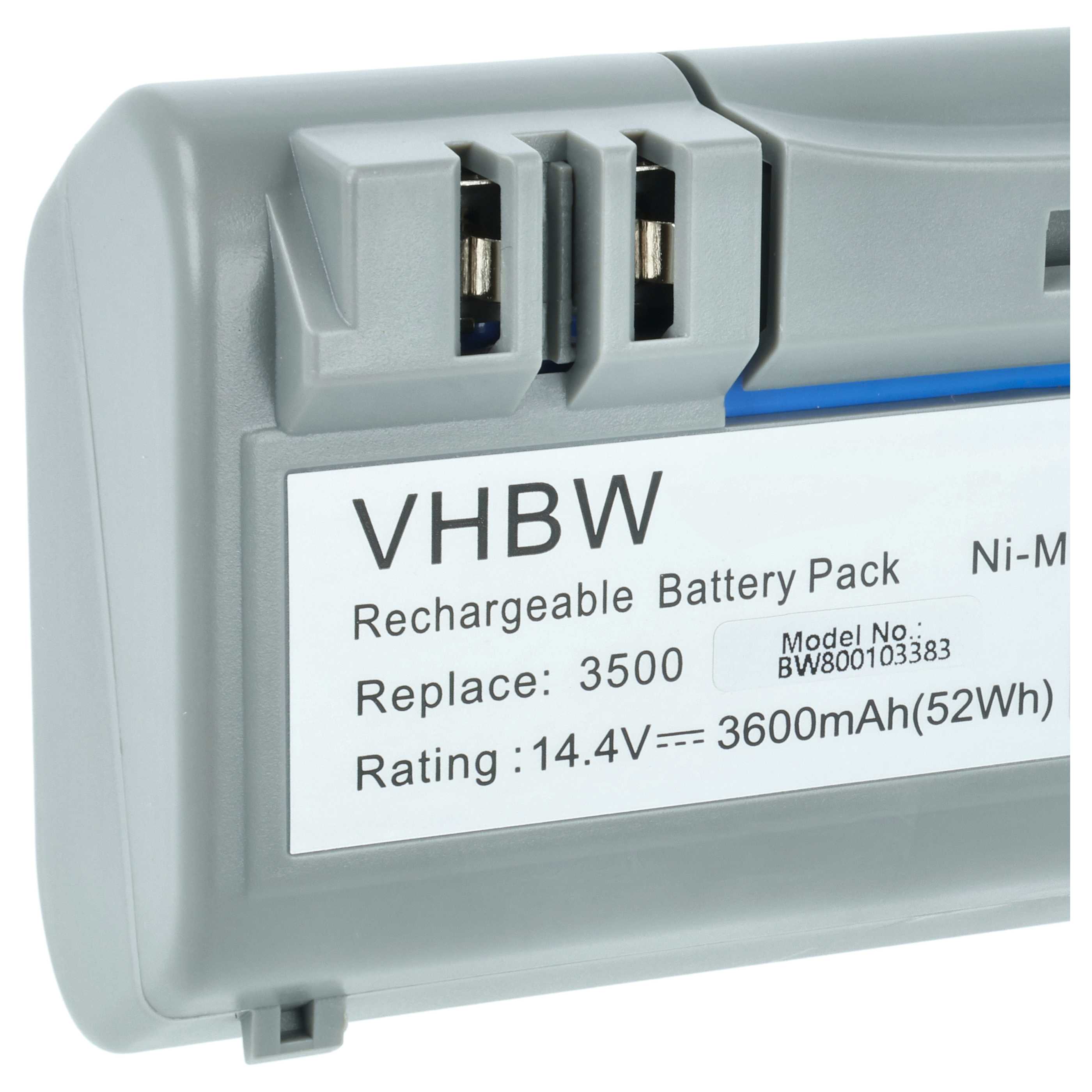 Battery replaces AEG SP385-BAT, 14904, SP5832 for iRobot 3600mAh, 14.4V, NiMH