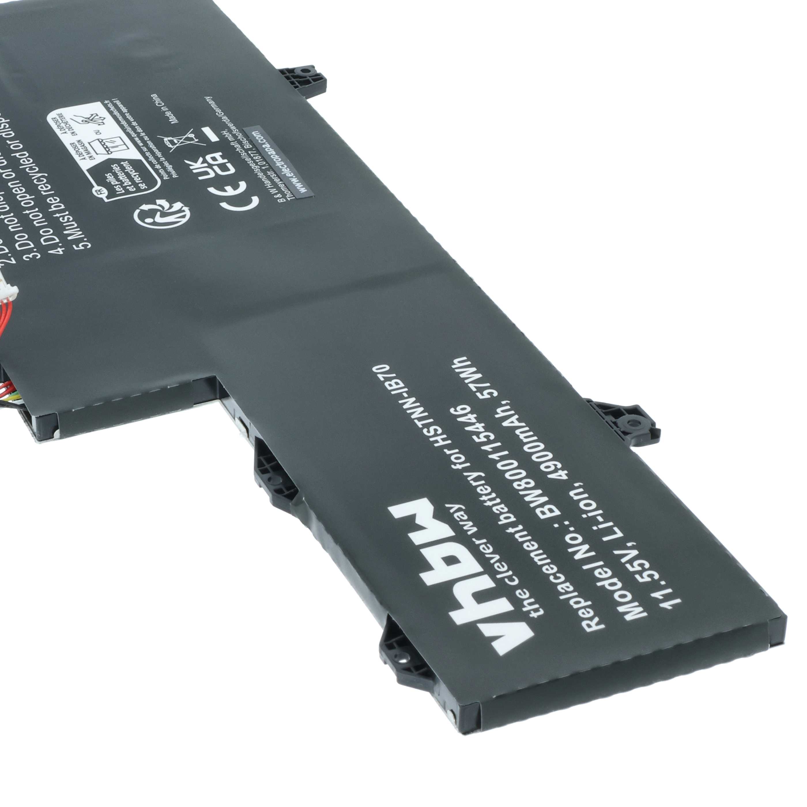 Akumulator do laptopa zamiennik HP 1GY29PA, 1GY30PA, 0M03XL, 1GY31PA - 4900 mAh 11,55 V LiPo, czarny