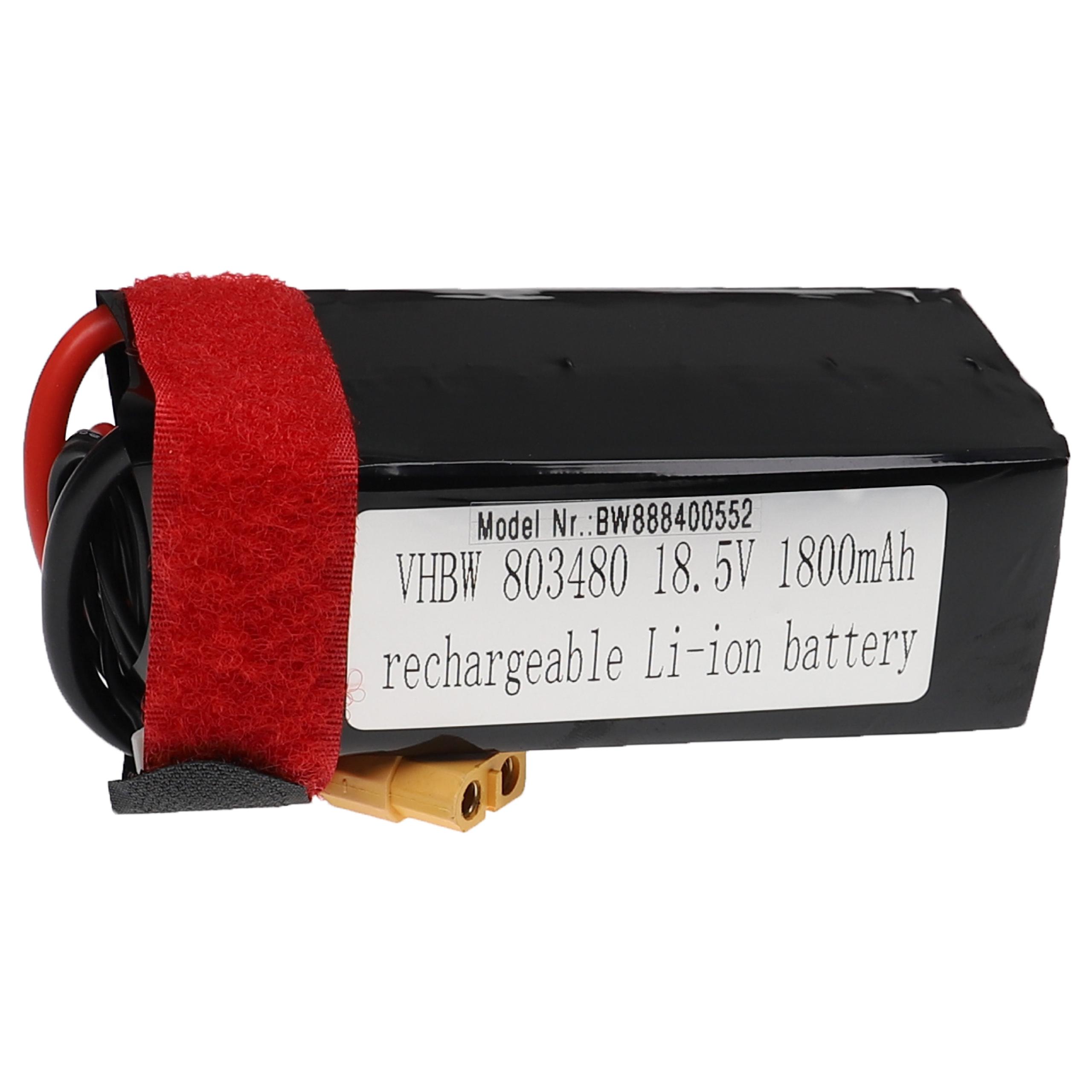 Batterie pour modèle radio-télécommandé - 1800mAh 18,5V Li-polymère, XT60