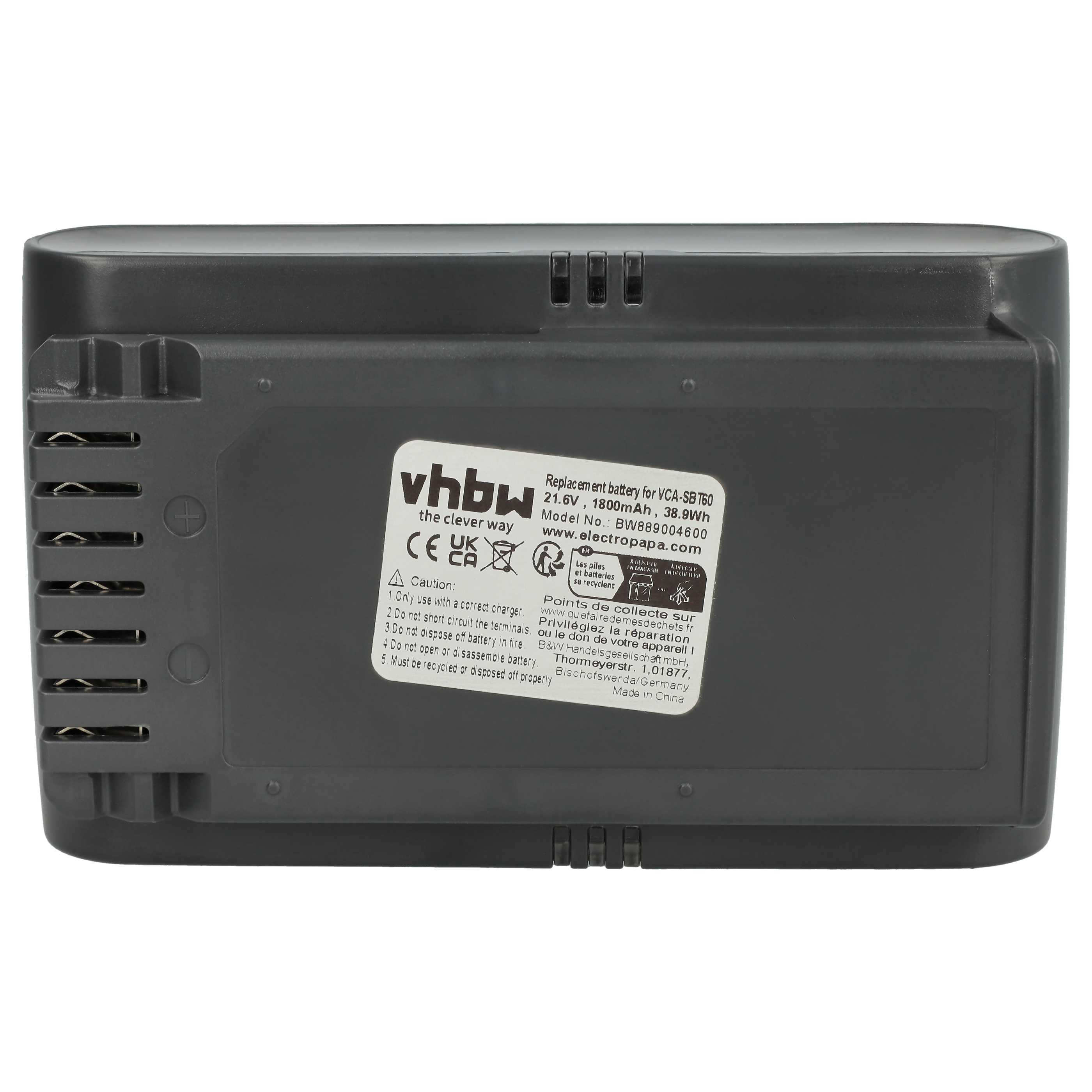 Akumulator do odkurzacza Samsung zamiennik Samsung 8806092219397, VCA-SBTA60 - 1800mAh 21,6V Li-Ion