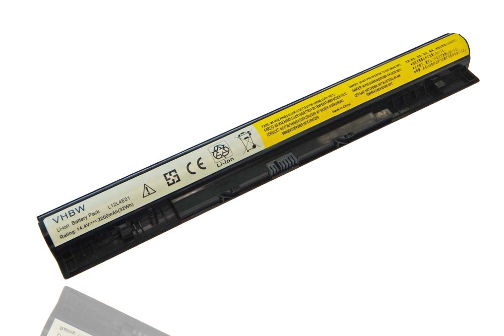 Notebook Battery Replacement for Lenovo 121500171, 121500172, 121500173 - 2200mAh 14.8V Li-Ion, black