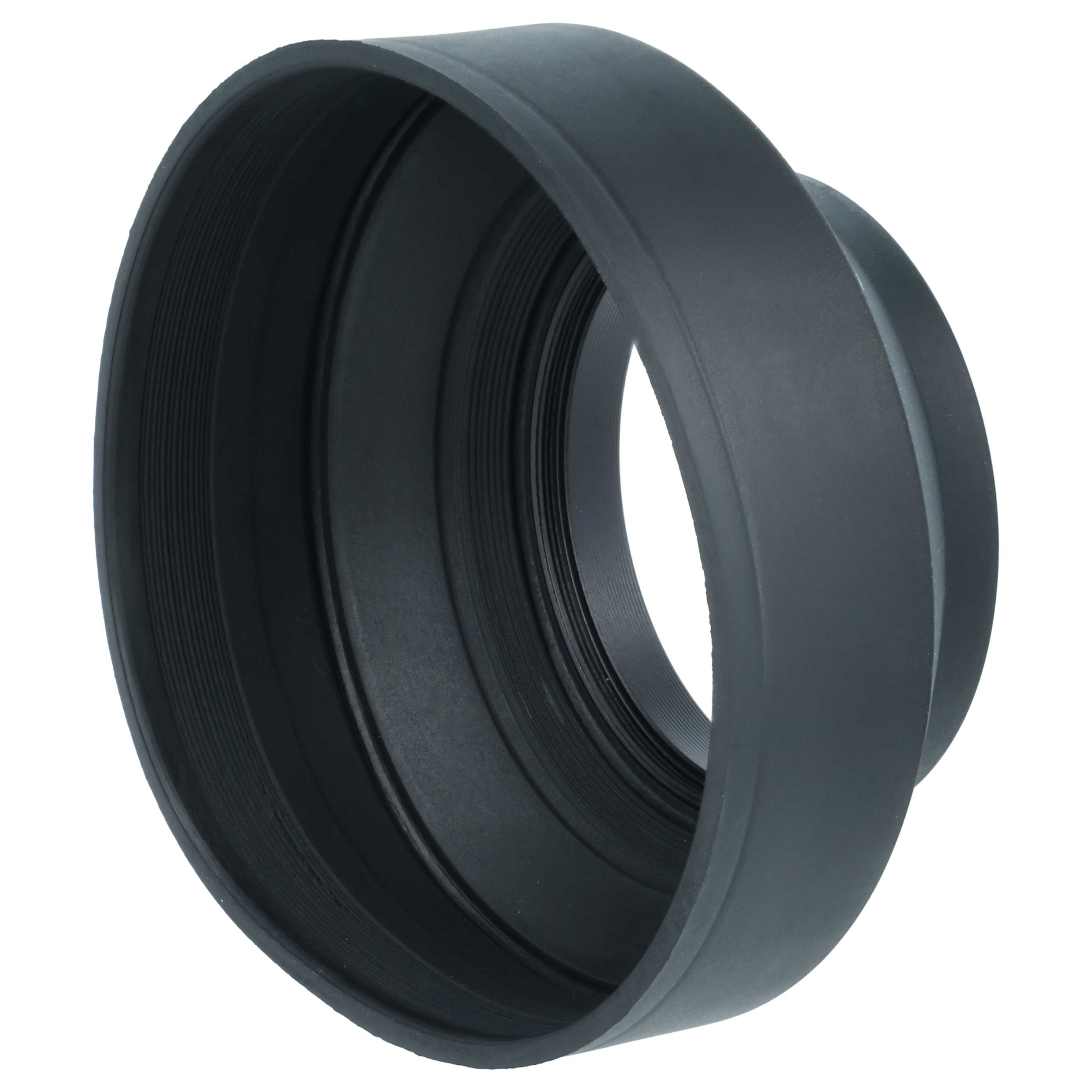 Lens Hood suitable for Lens with 62 mm Diameter, rubber, black