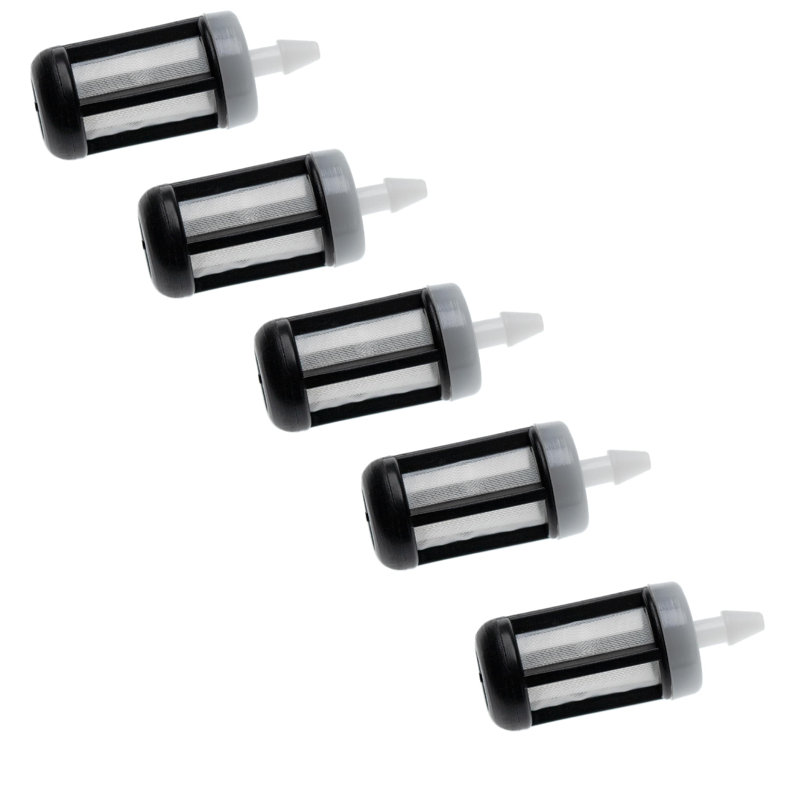 5x Filtro de combustible reemplaza Stihl 0000 350 3502, 0000 350 3506 para herramienta de jardinería Stihl
