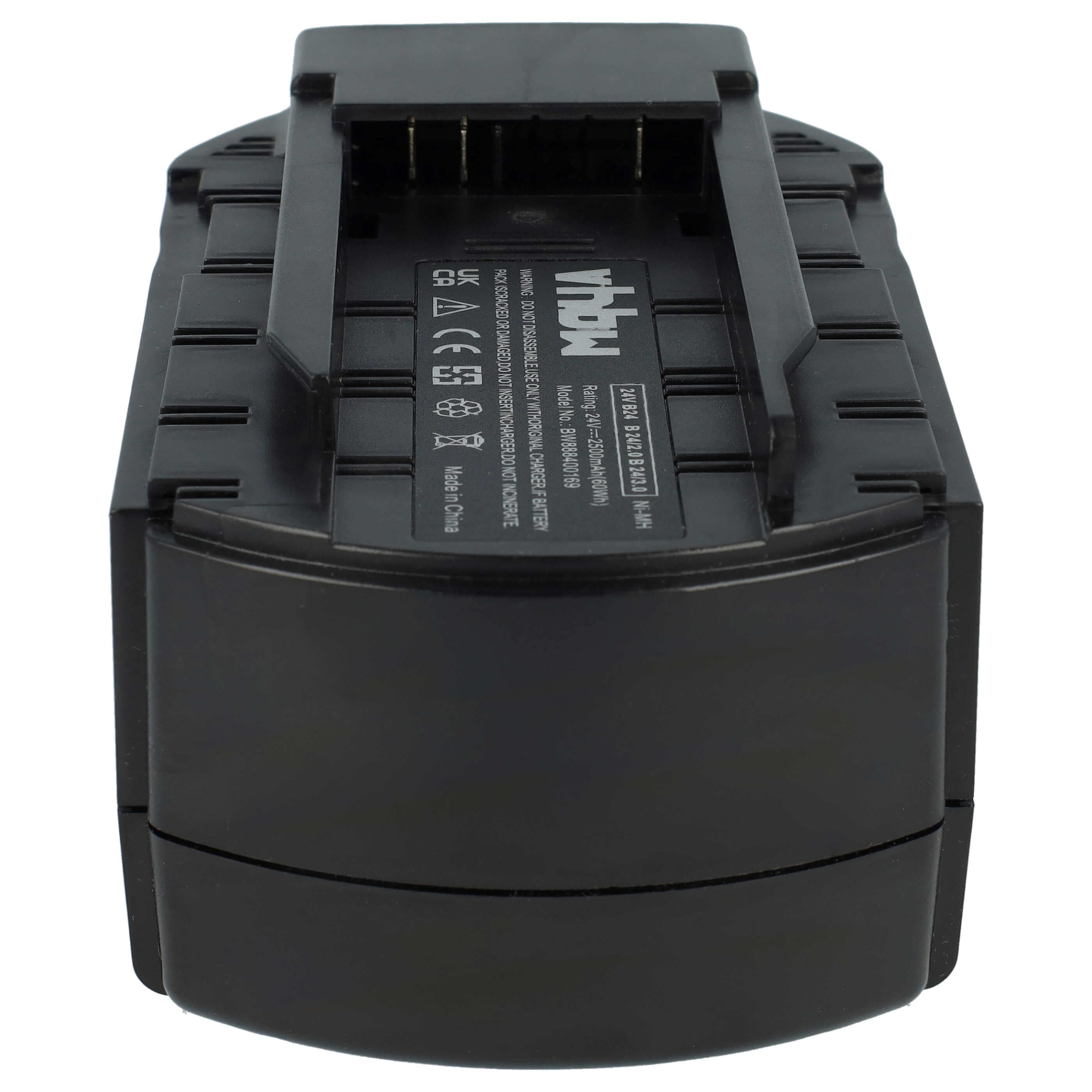 2x Battery replaces Hilti B24/3.0, B24/2.0, B24 Electric Power Tool - 2500 mAh, 24 V, NiMH